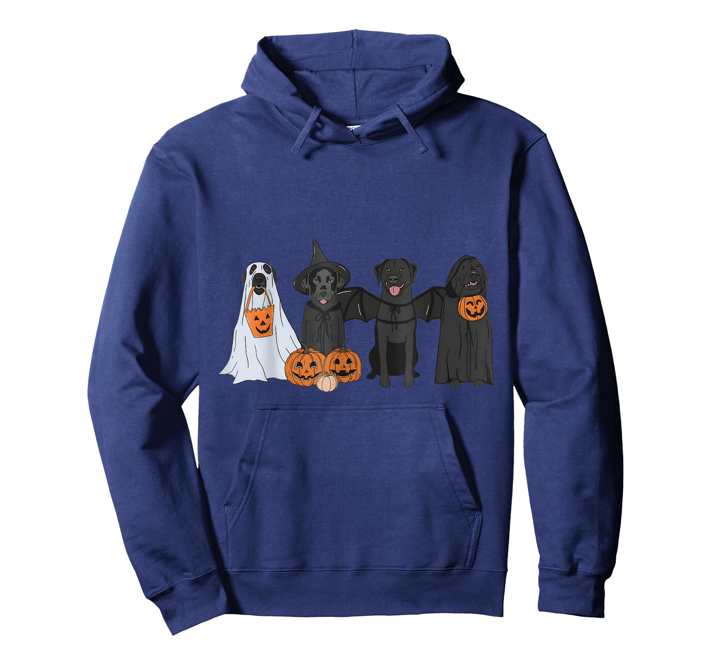 Black Labrador Halloween Ghost pumpkin T-Shirt