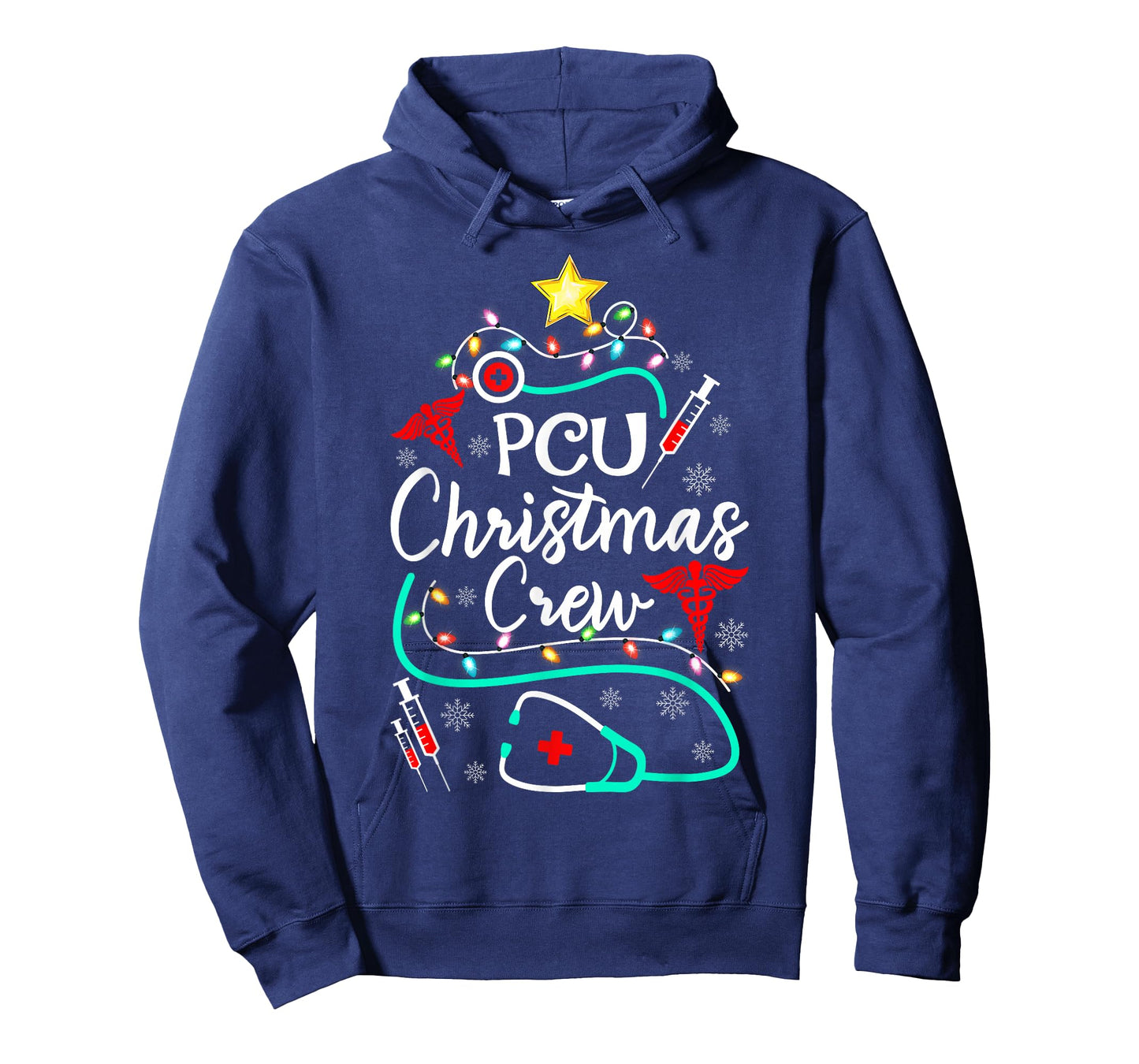 PCU Nurse Christmas Crew Nurse Medical Care Nursing Xmas T-Shirt
