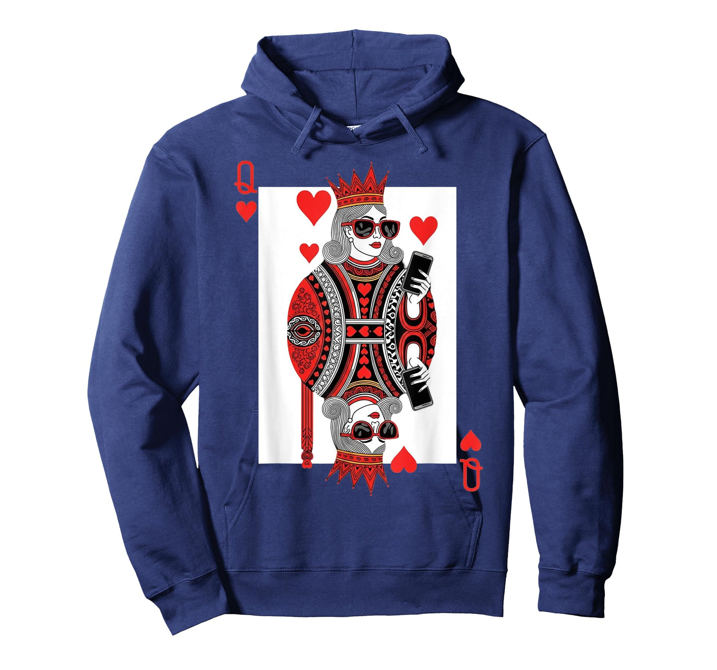 Classic Black Queen of Hearts Playing Card Poker Queen T-Shirt
