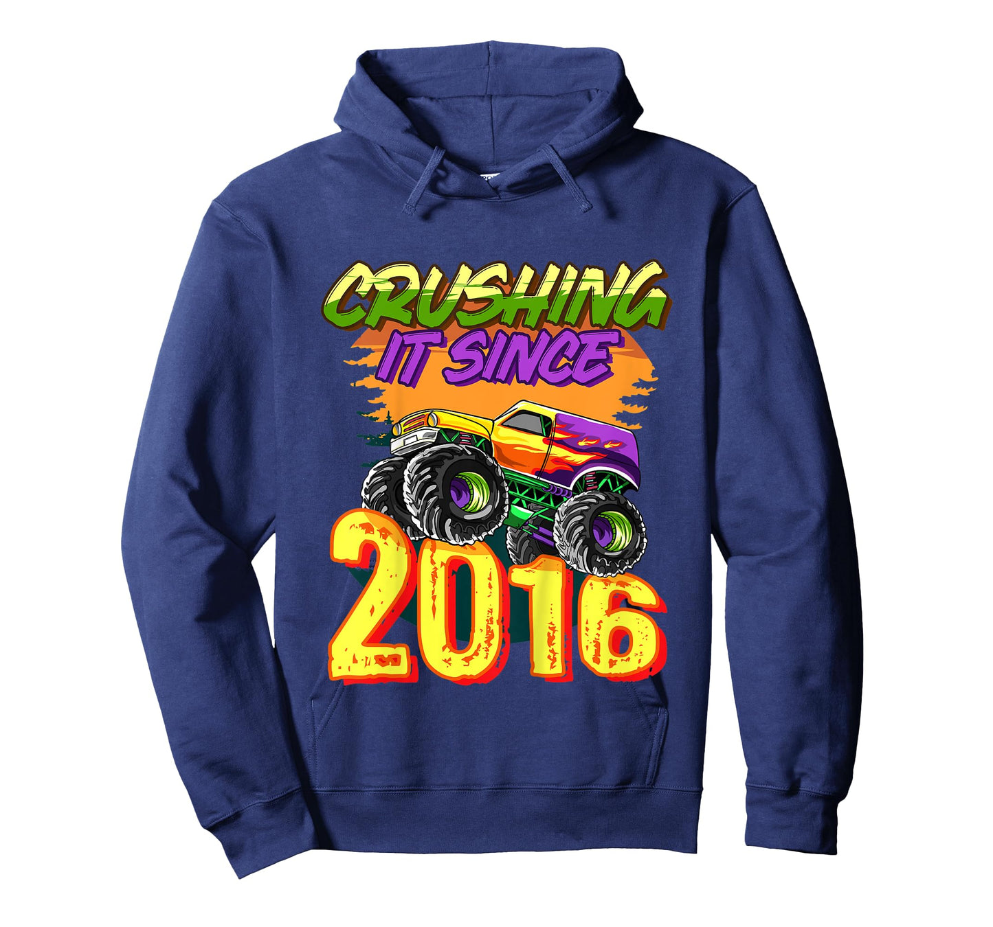Kids Monster Truck Crushing It Since 2016 Kids Birthday Party T-Shirt