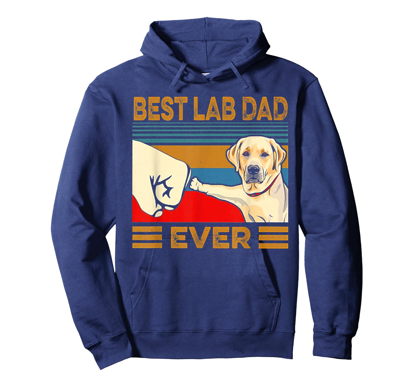 Best Lab Dad Ever Retro Vintage T-Shirt