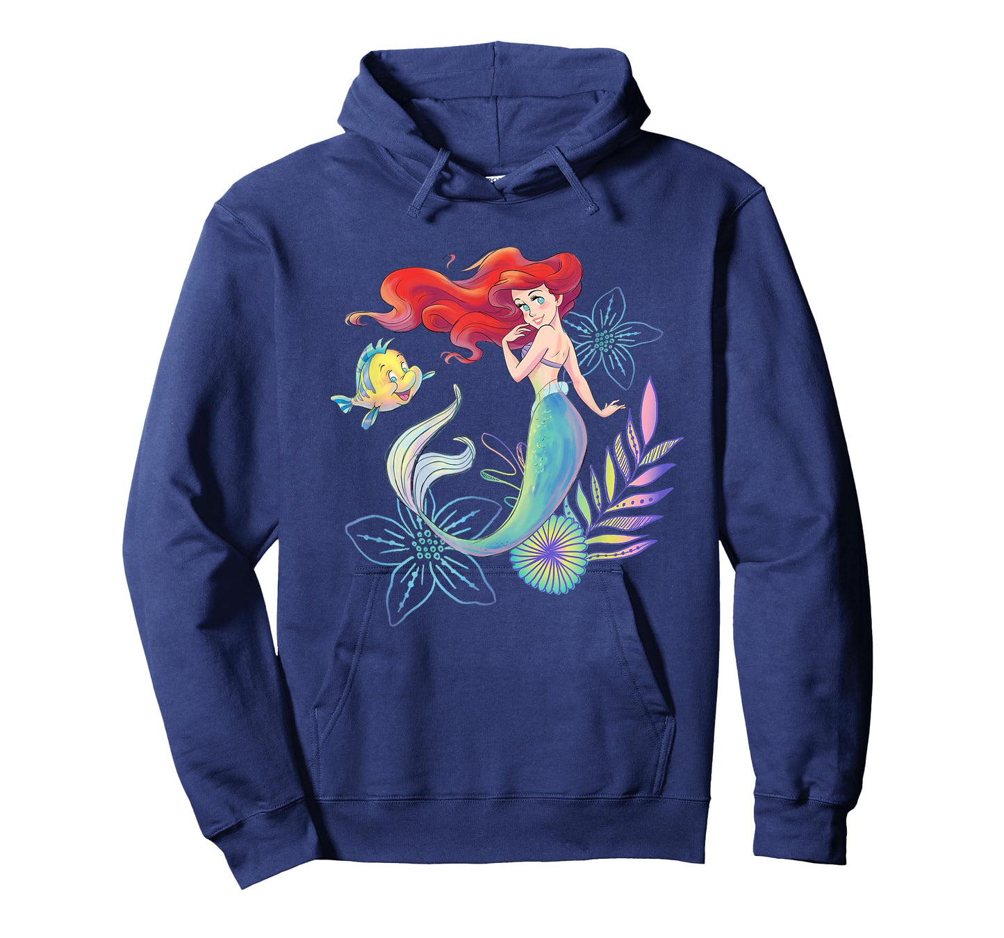 Disney The Little Mermaid Ariel and Flounder Sea T-Shirt