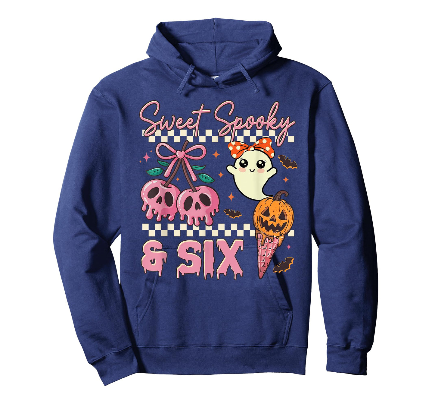 Sweet Spooky and Six Cute Ghost 6th Birthday Halloween T-Shirt