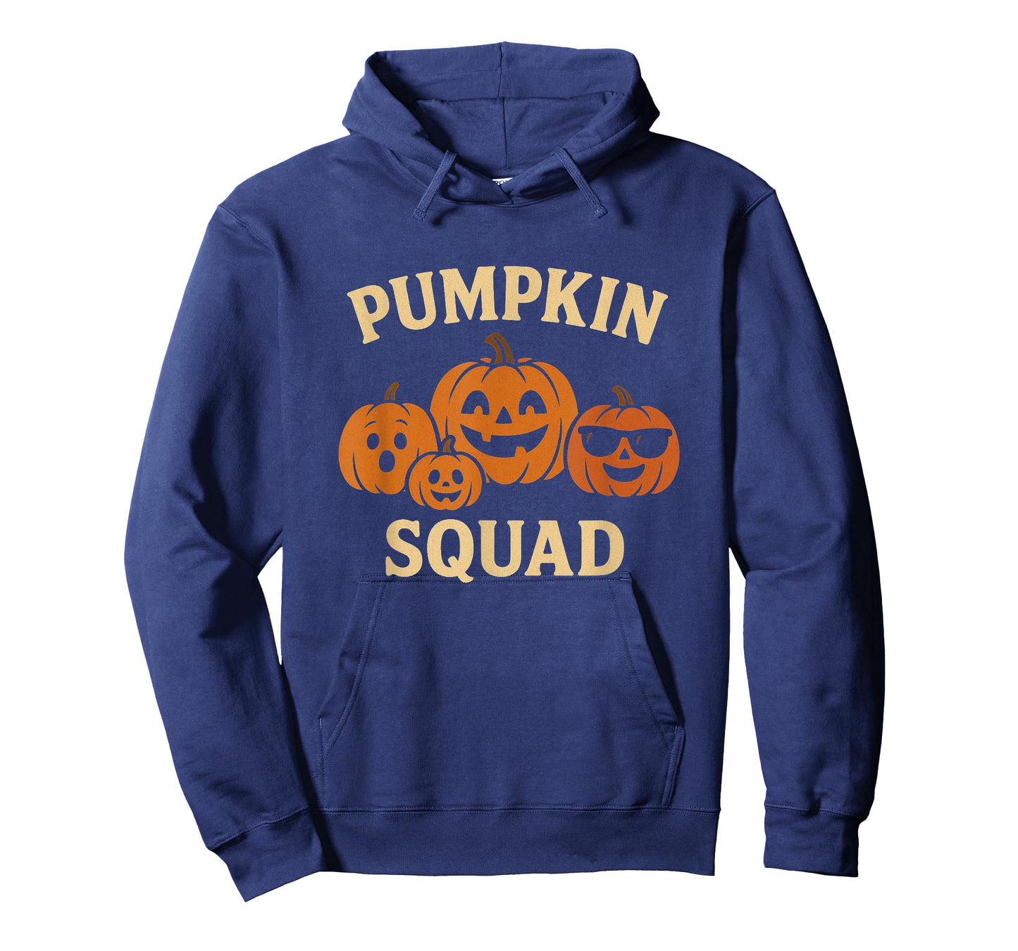 Pumpkin Squad Funny Halloween Jack-O’-Lantern Ghost Design T-Shirt