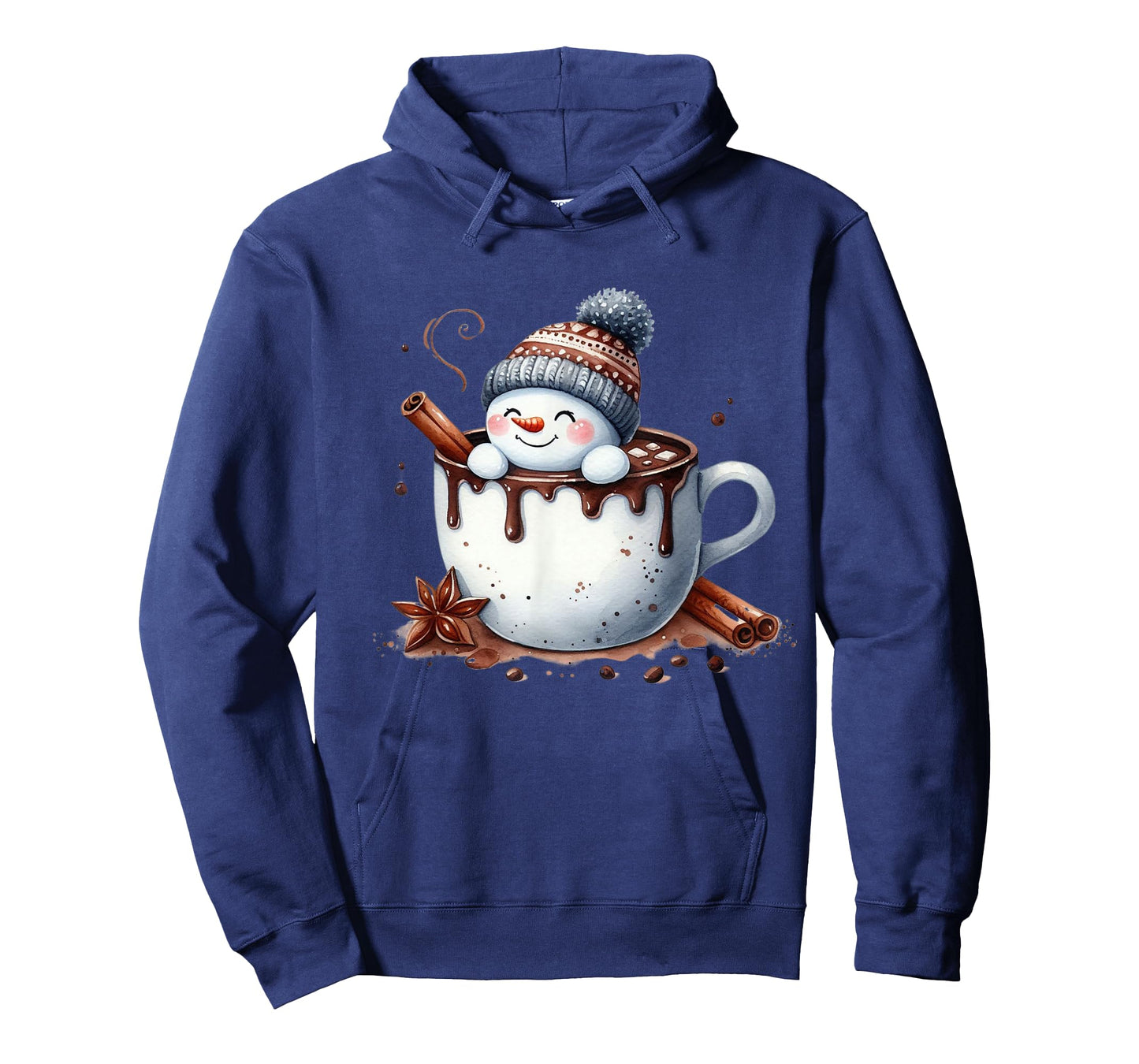 Cute Christmas Hot Chocolate Snowman T-Shirt