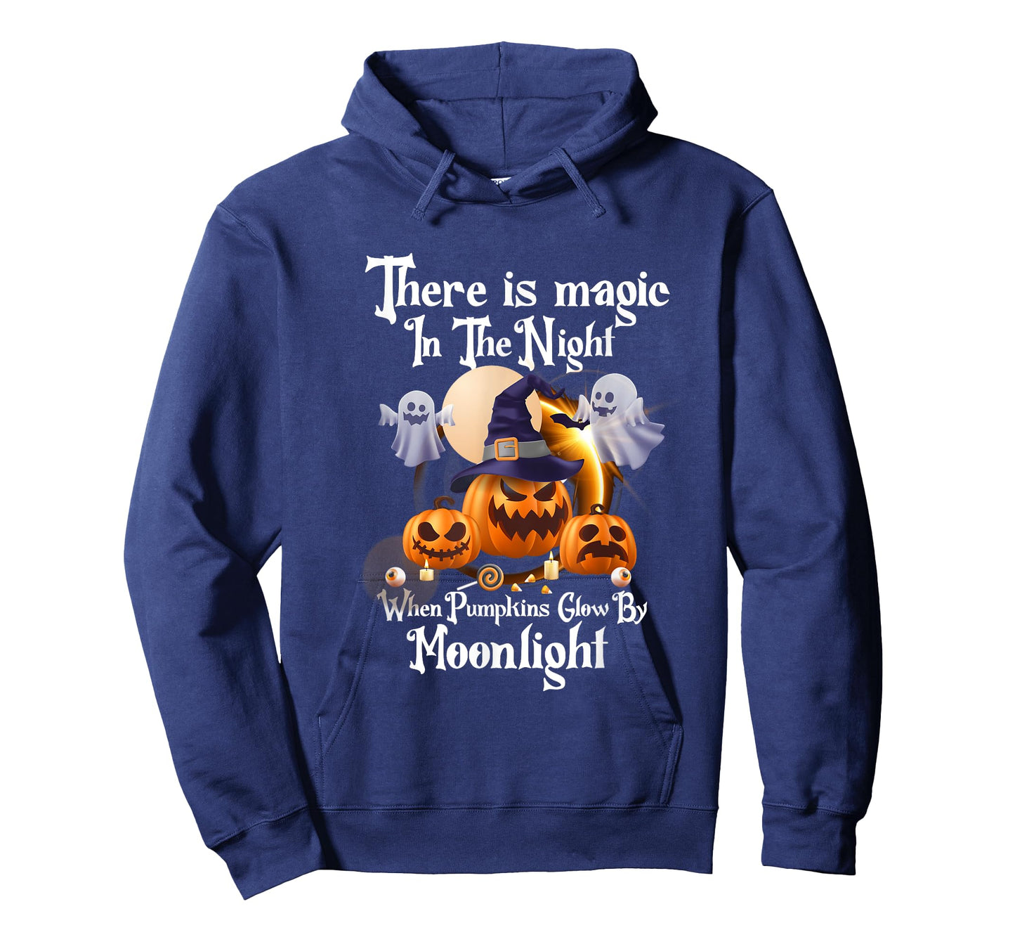 Magic In The Night Pumpkins Glow-Moonlight Halloween Ghost T-Shirt