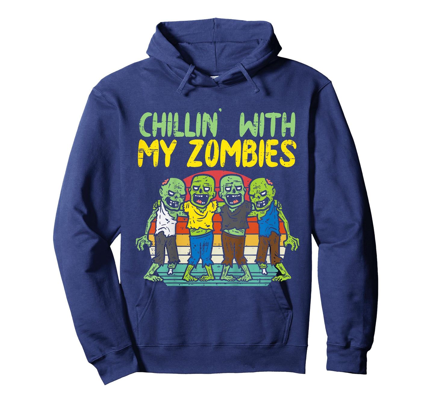 Kids Chillin With My Zombies Group Toddler Boys Halloween Kids T-Shirt
