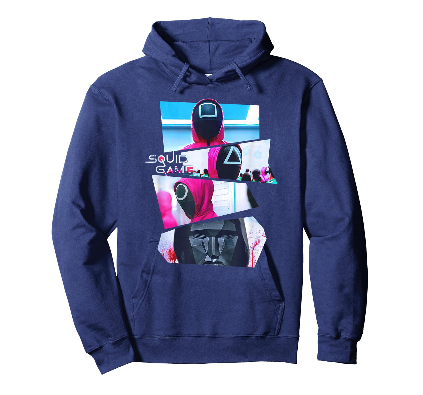 Squid Game Front Man And Guards Broken Panel T-Shirt