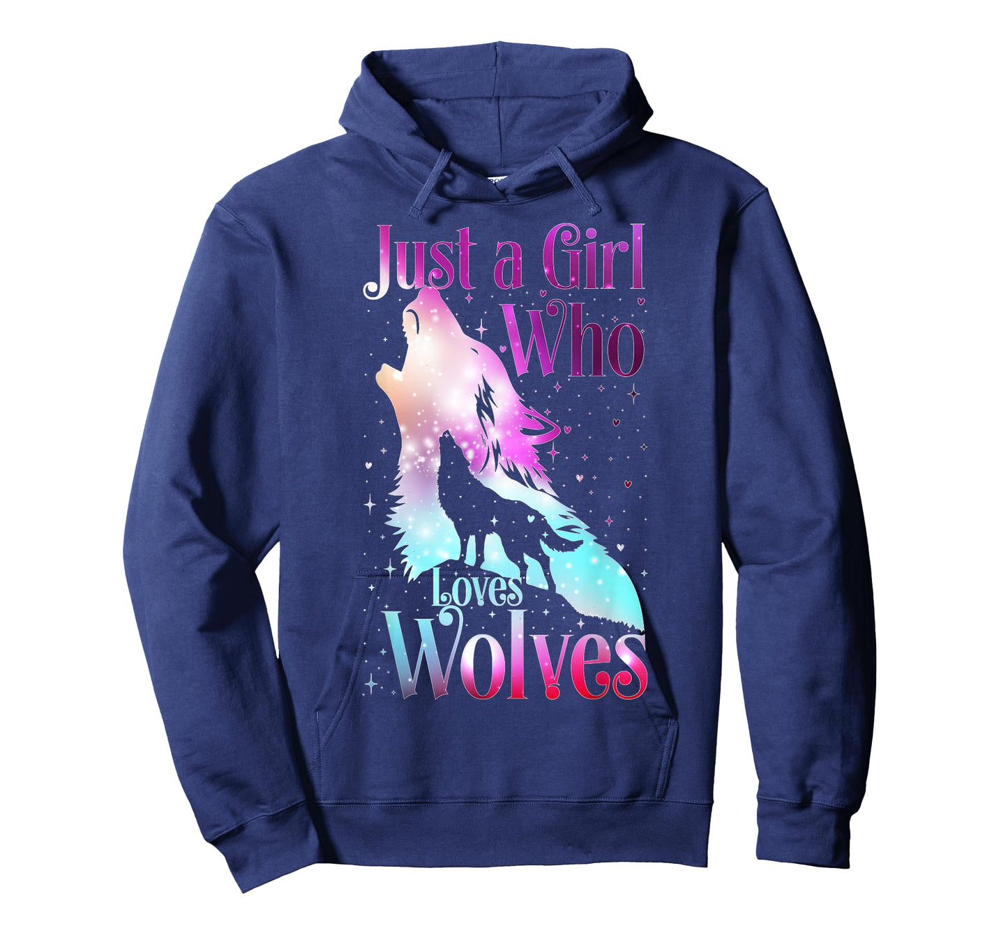 Just a Girl Who Loves Wolves Wolf Lover Women And Girls T-Shirt