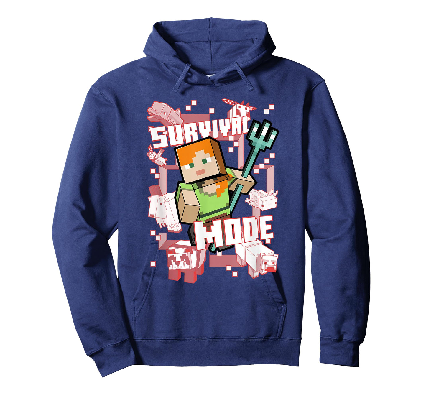 Minecraft Alex Survival Mode Trident T-Shirt