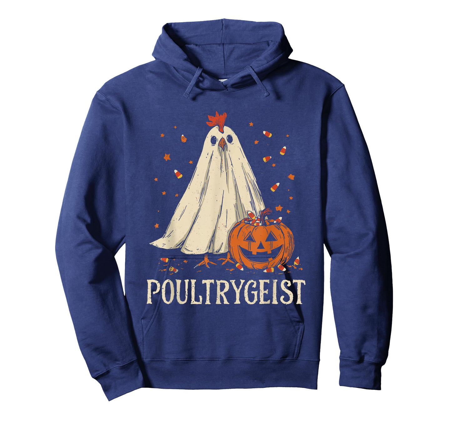 Poultrygeist Funny Chicken Ghost Pumpkin Halloween Costume T-Shirt