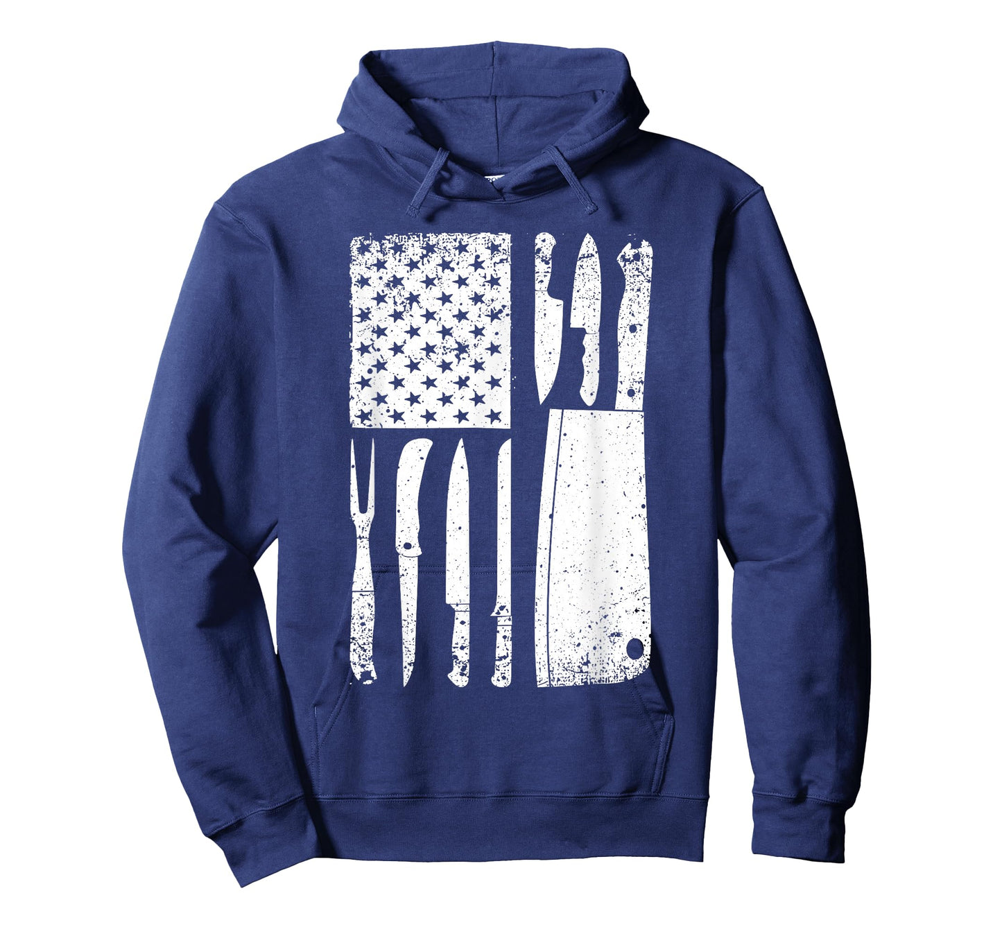 Funny Chef Knife American Flag Design for Men Women Patriot T-Shirt Small