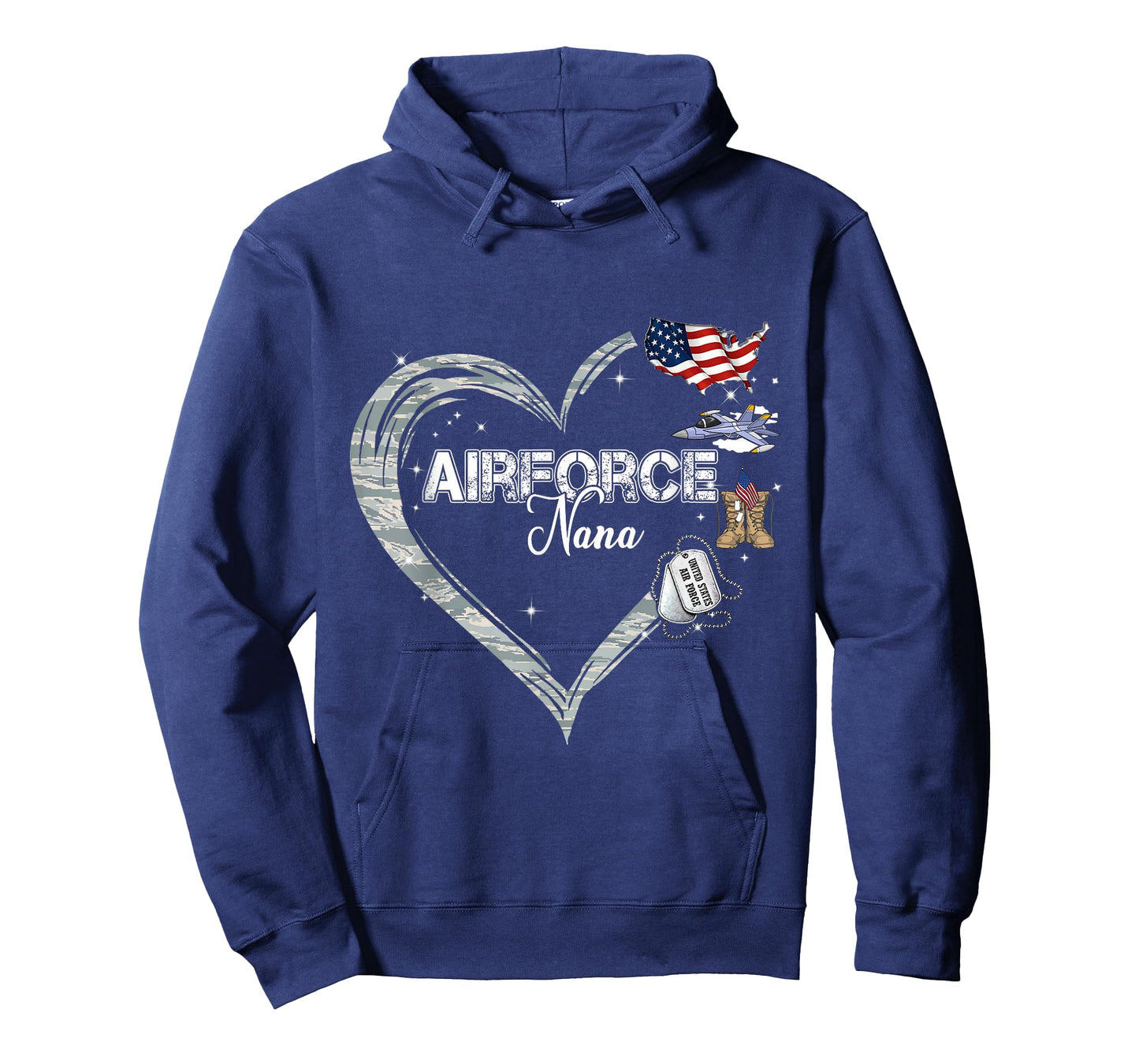 Proud Air Force Nana Air Force Graduation Nana USAF Nana T-Shirt