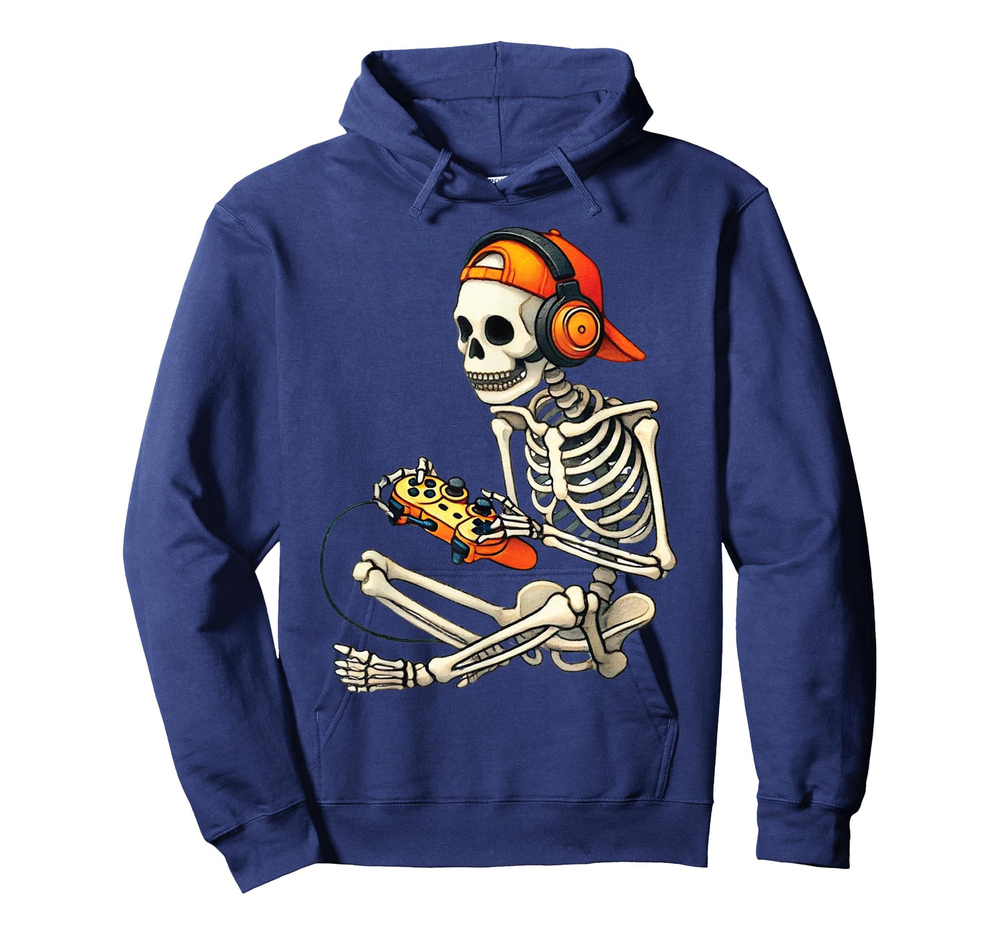 Halloween Skeleton Gamer Video Gaming Boys Men Kids Tees T-Shirt