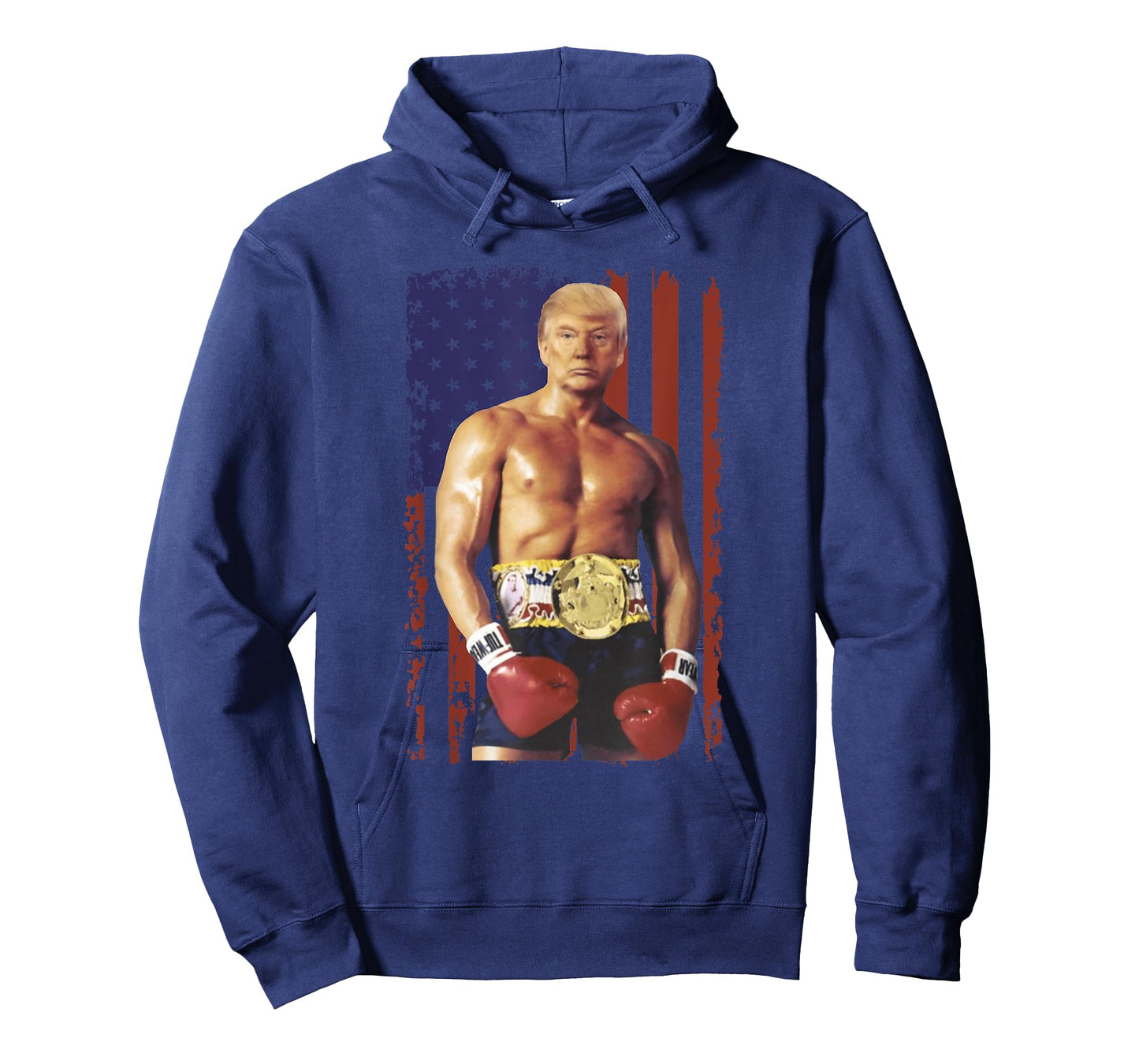 Funny Trump Rocky Boxing Meme Boxer US Flag Patriot T-Shirt