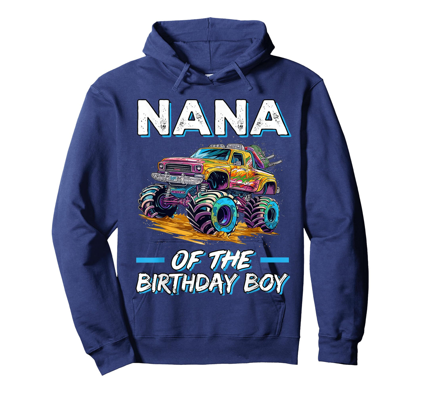 Nana of the Birthday Boy Monster Truck Birthday First Bday T-Shirt