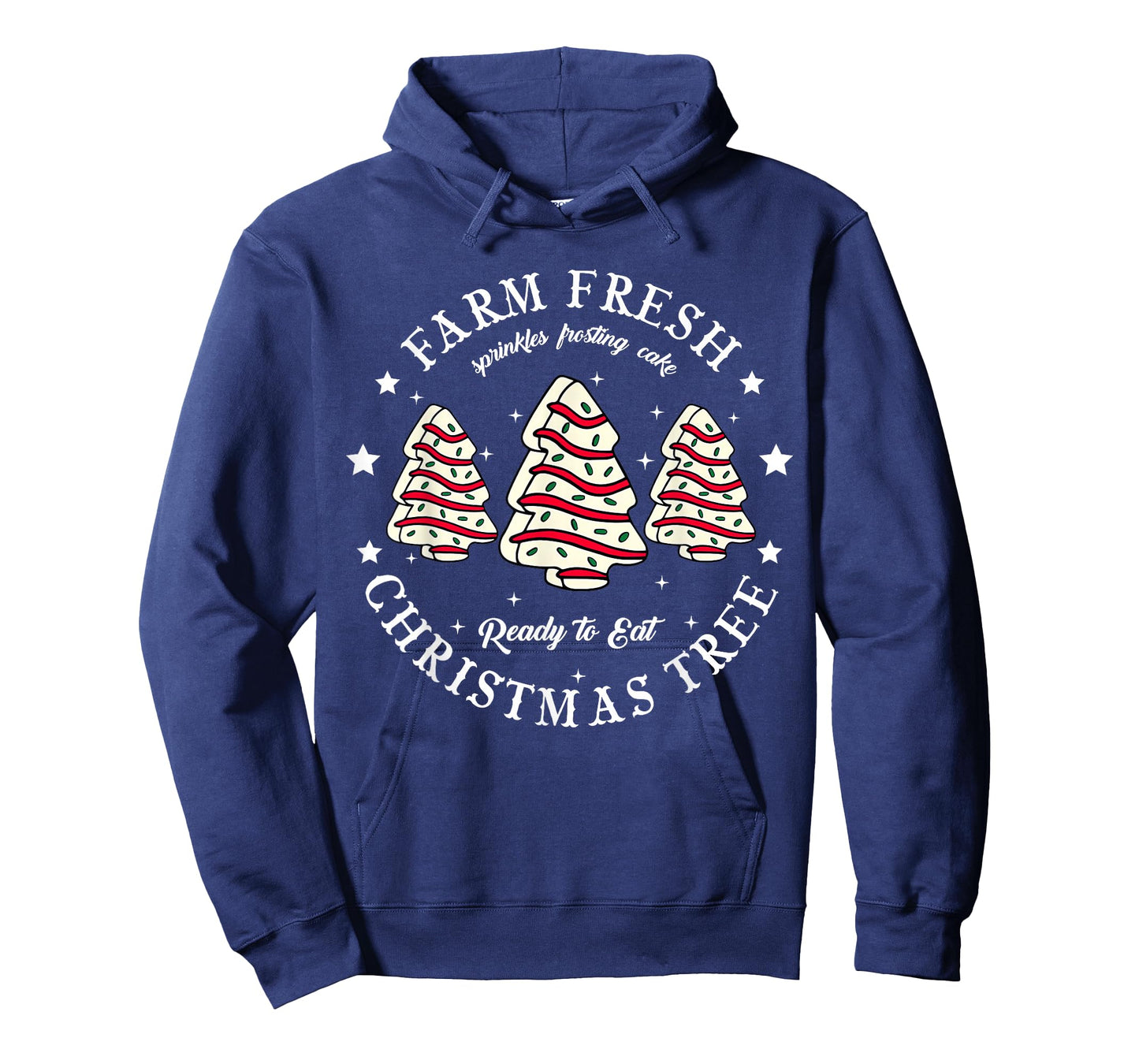 Farm Fresh Christmas Tree Xmas Cake Holiday Family Matching T-Shirt