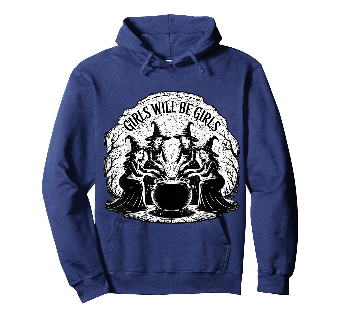 Spooky Season Girls Will Be Girls Witch Vintage Halloween T-Shirt
