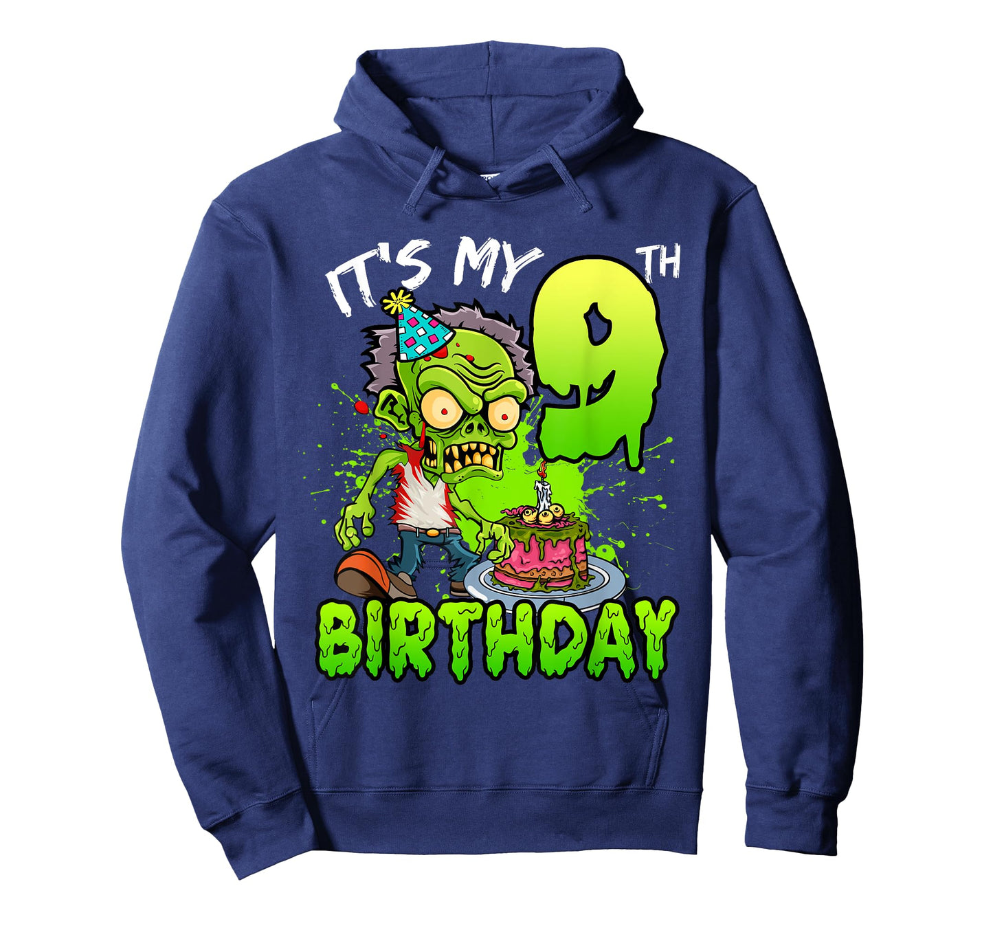 It's My 9th Birthday Zombie Lover 9 Year Old Boys Girls T-Shirt