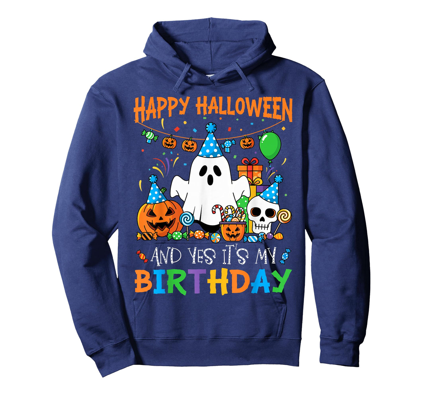 Happy Halloween And Yes It's My Birthday Halloween Ghost T-Shirt