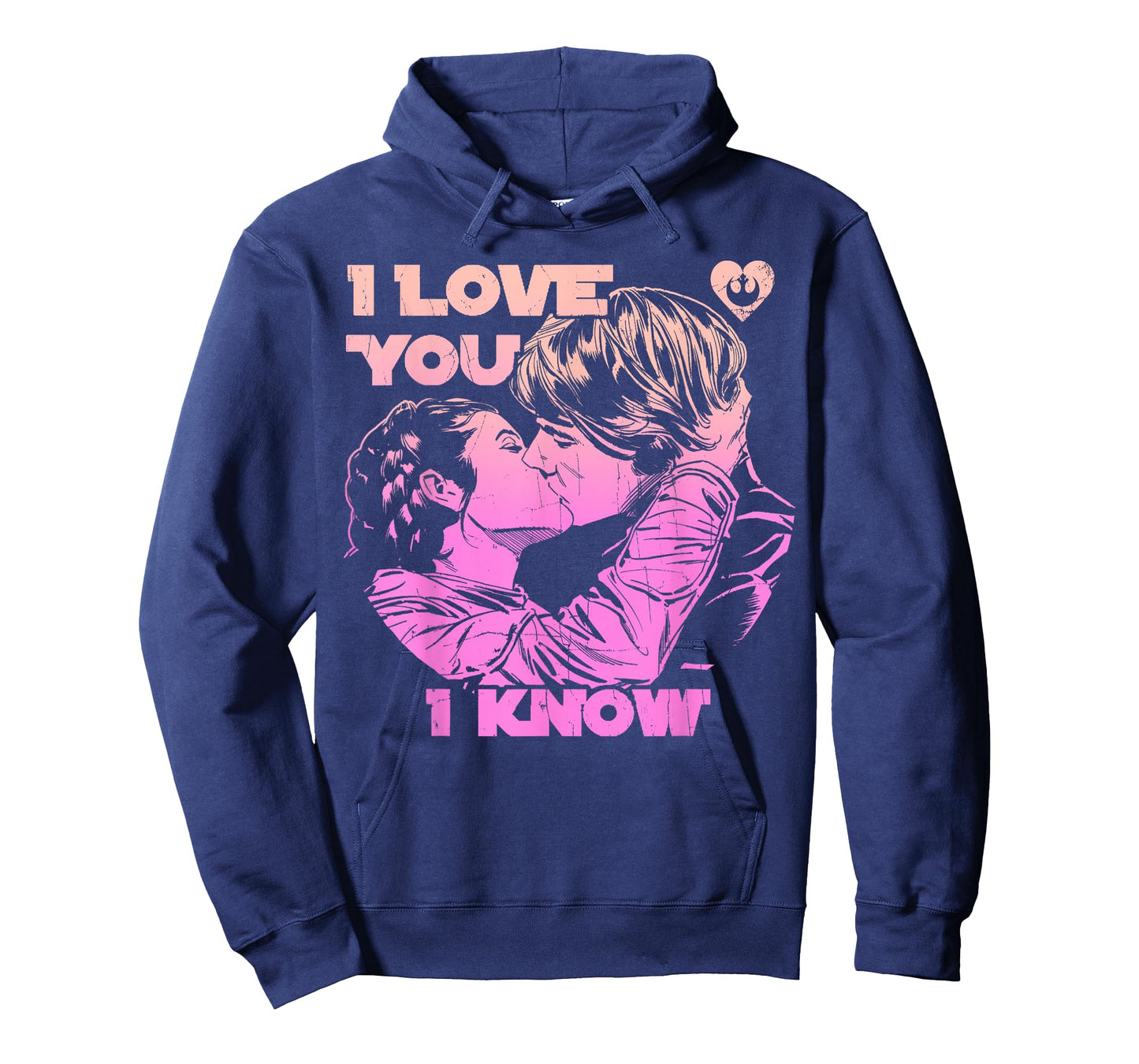 Star Wars Han Leia THE KISS "I Love You. - I Know.." T-Shirt T-Shirt