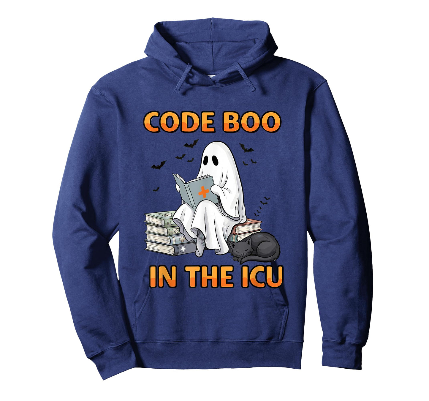 Ghost ICU Nurse Code Boo in ICU Funny Halloween Costume T-Shirt