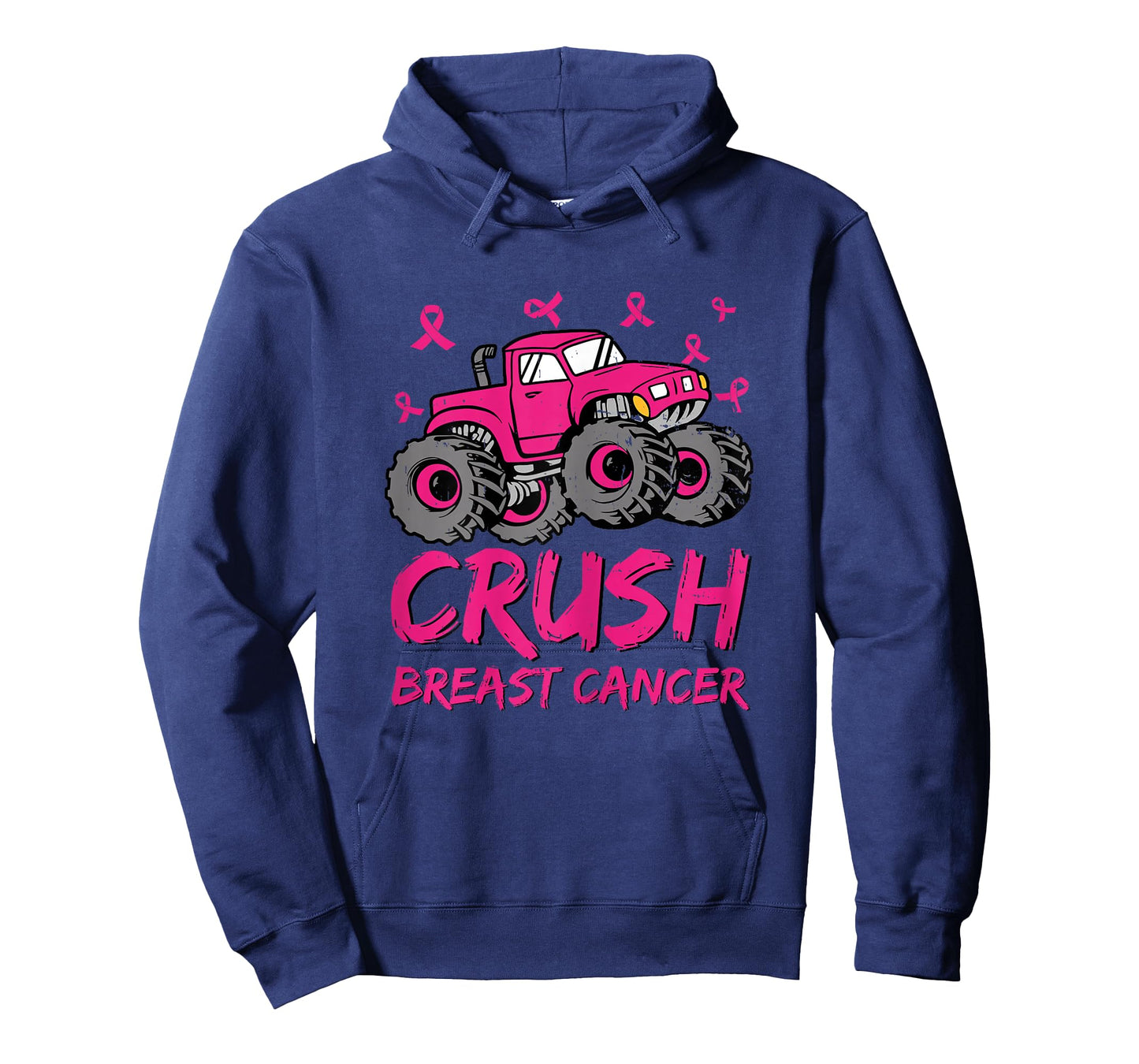 Crush Breast Cancer Awareness Monster Truck Toddler Kid Boys T-Shirt