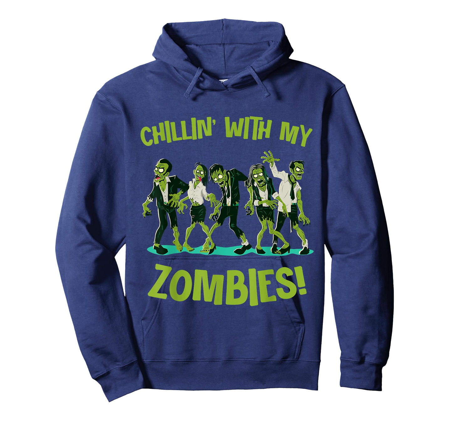 Chillin With My Zombies Funny Halloween Group Friend Costume T-Shirt