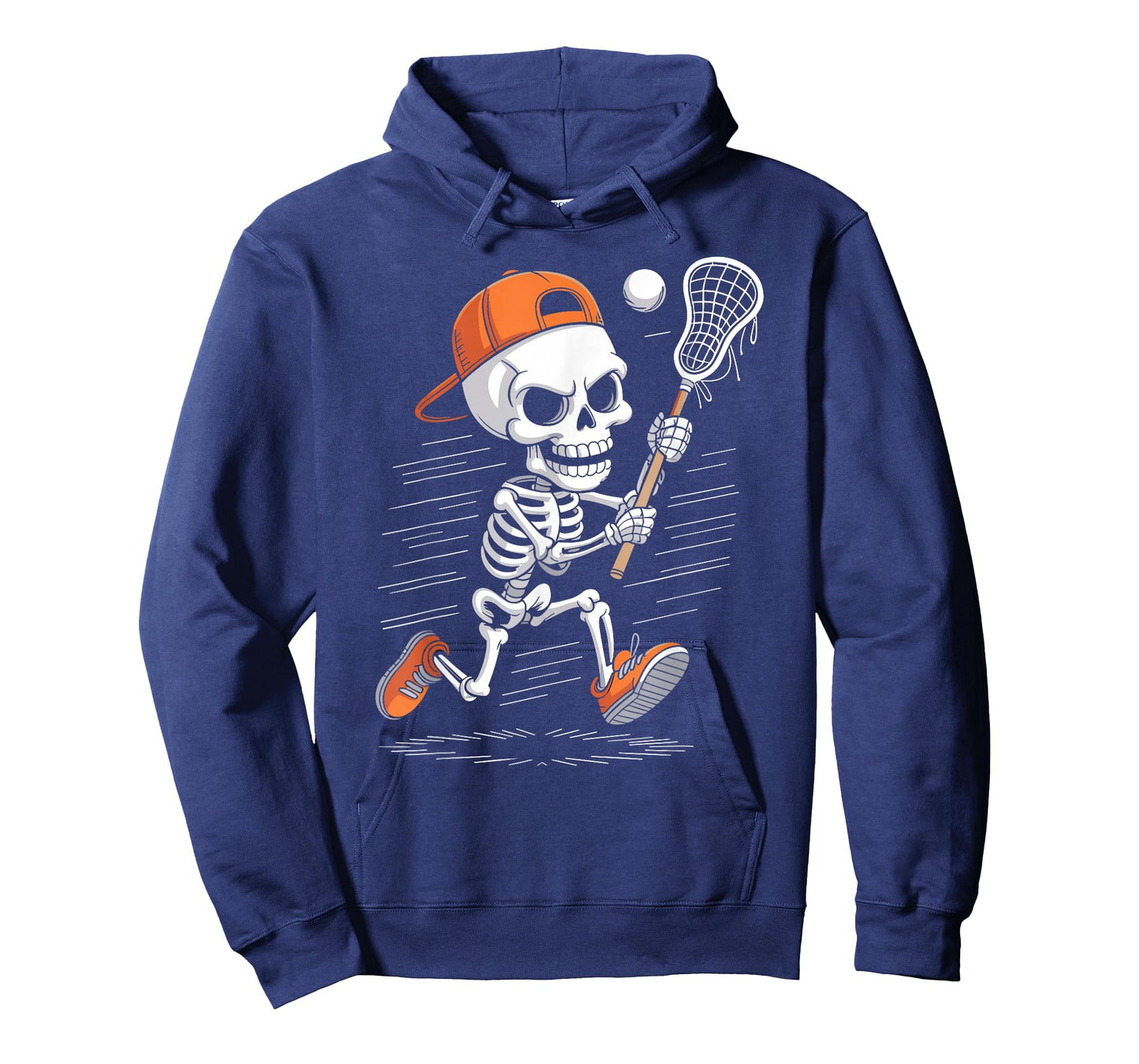Skeleton Lacrosse Halloween Costume Funny Men Boys Kids T-Shirt