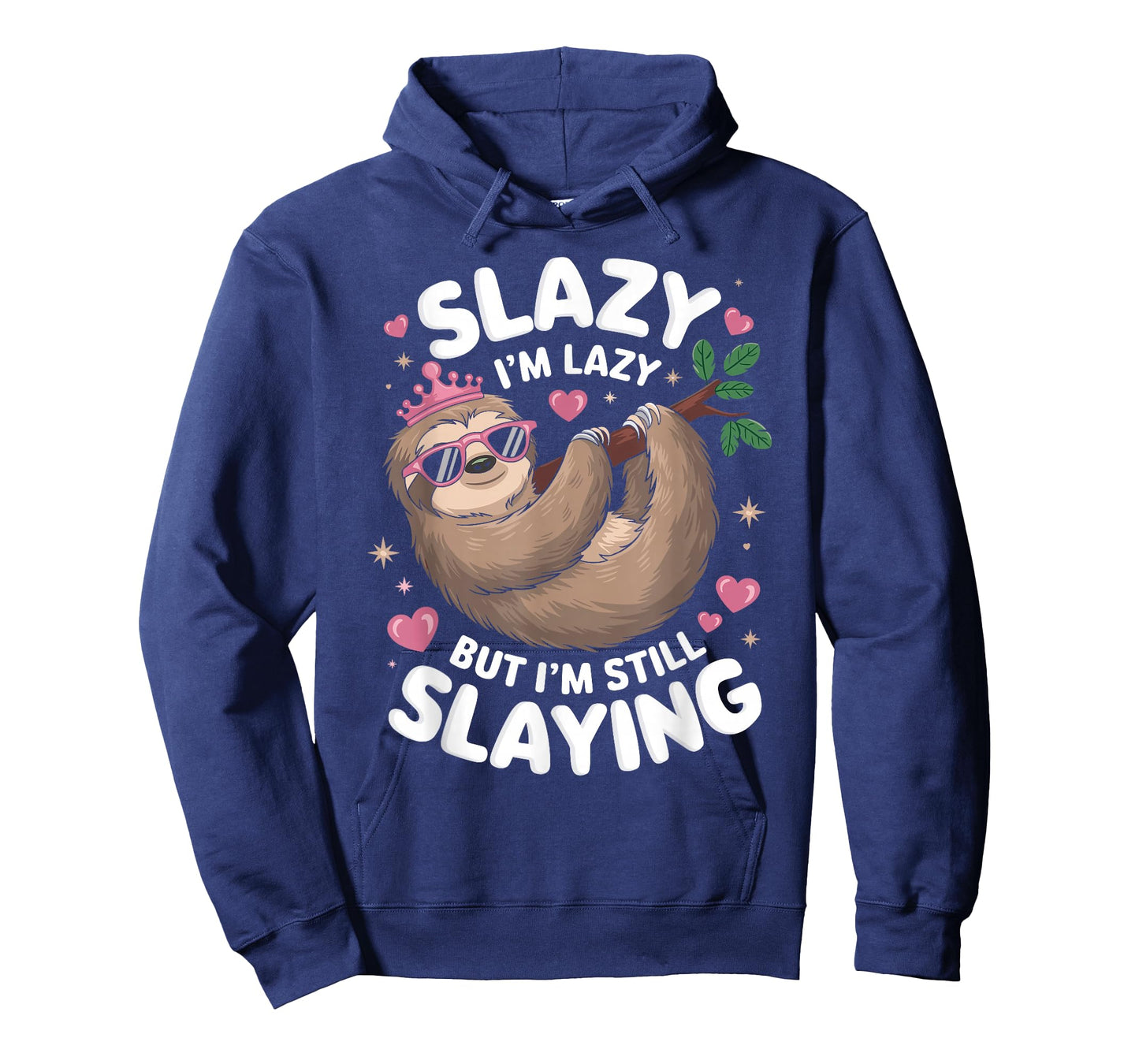 Cute Tween Girl Funny Animal Sloth Slay Meme Trendy Slazy T-Shirt
