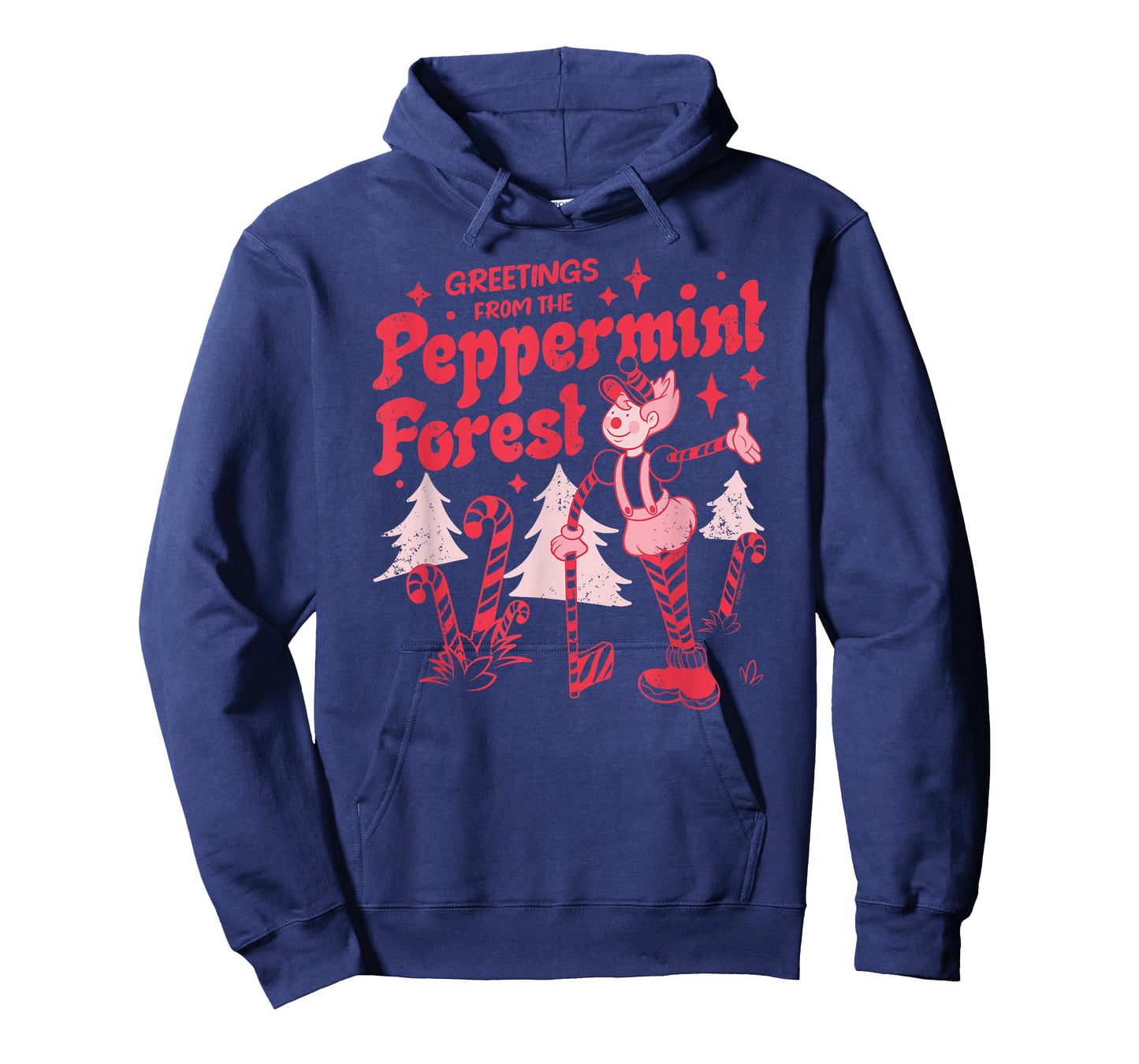 Candy Land Greetings from The Peppermint Forest Retro Poster T-Shirt