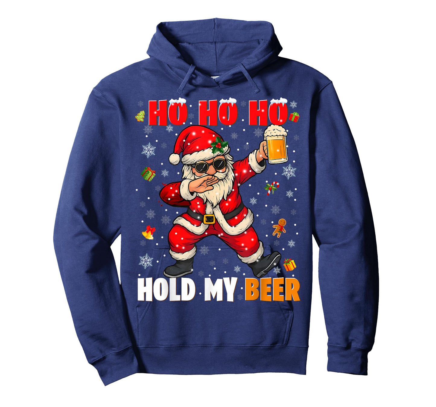 Ho Ho Hold My Drink Cool Dabbing Santa Christmas Xmas Men T-Shirt