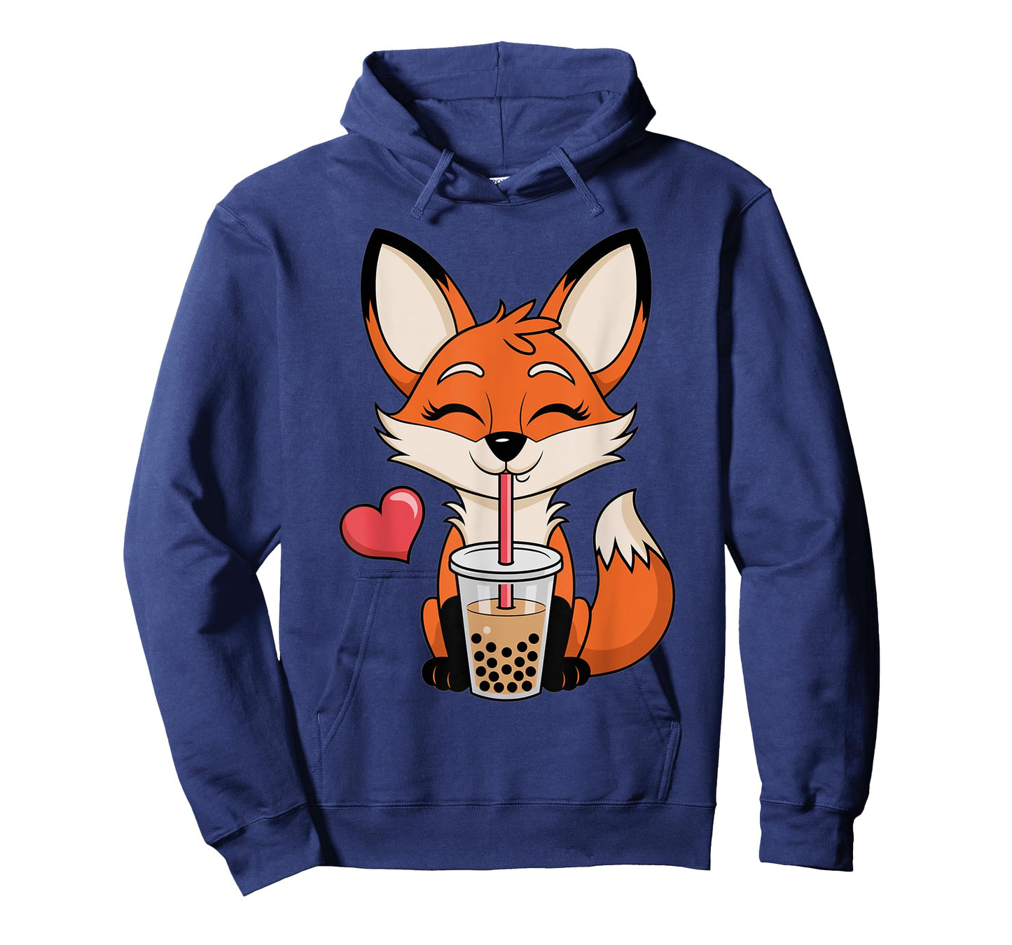 Kawaii Anime Fox Drinking Boba Bubble Tea Japanese Gift Girl T-Shirt