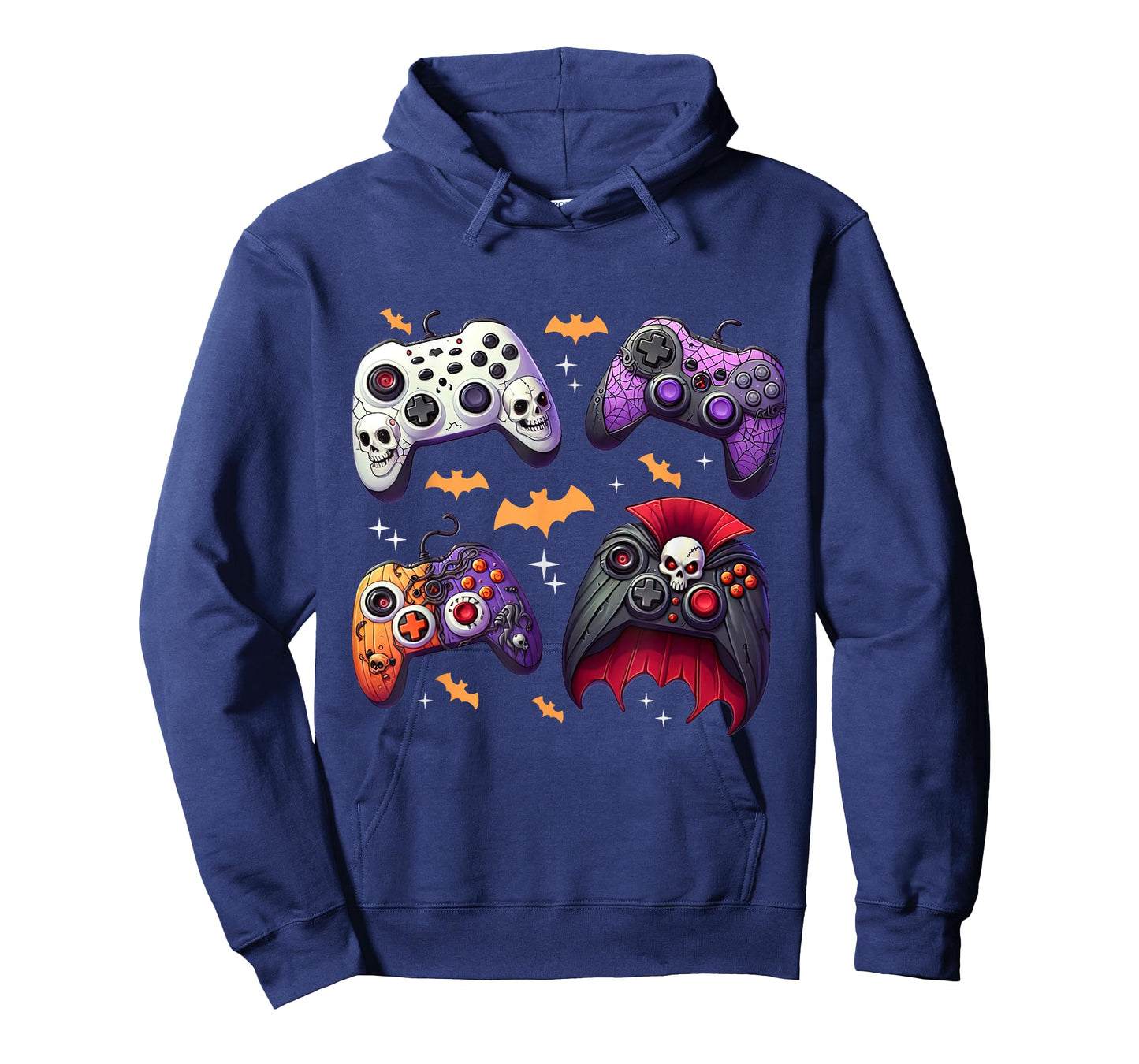 Skeleton Zombie Video Game Controller Boys Halloween Costume T-Shirt