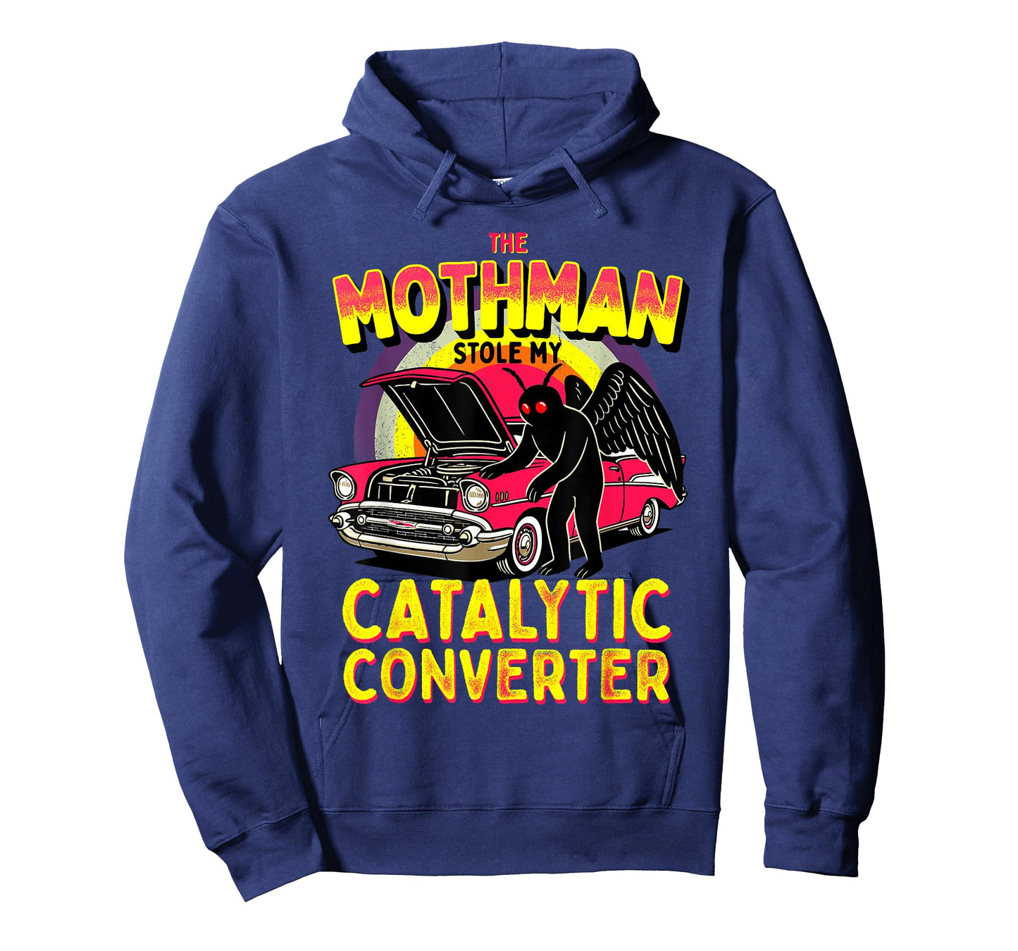 The Mothman Stole My Catalytic Converter Funny Cute Cryptid T-Shirt