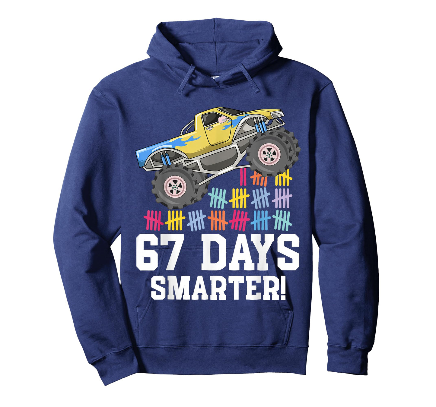 67 Days of School Monster Truck 67th Day of School Boys T-Shirt