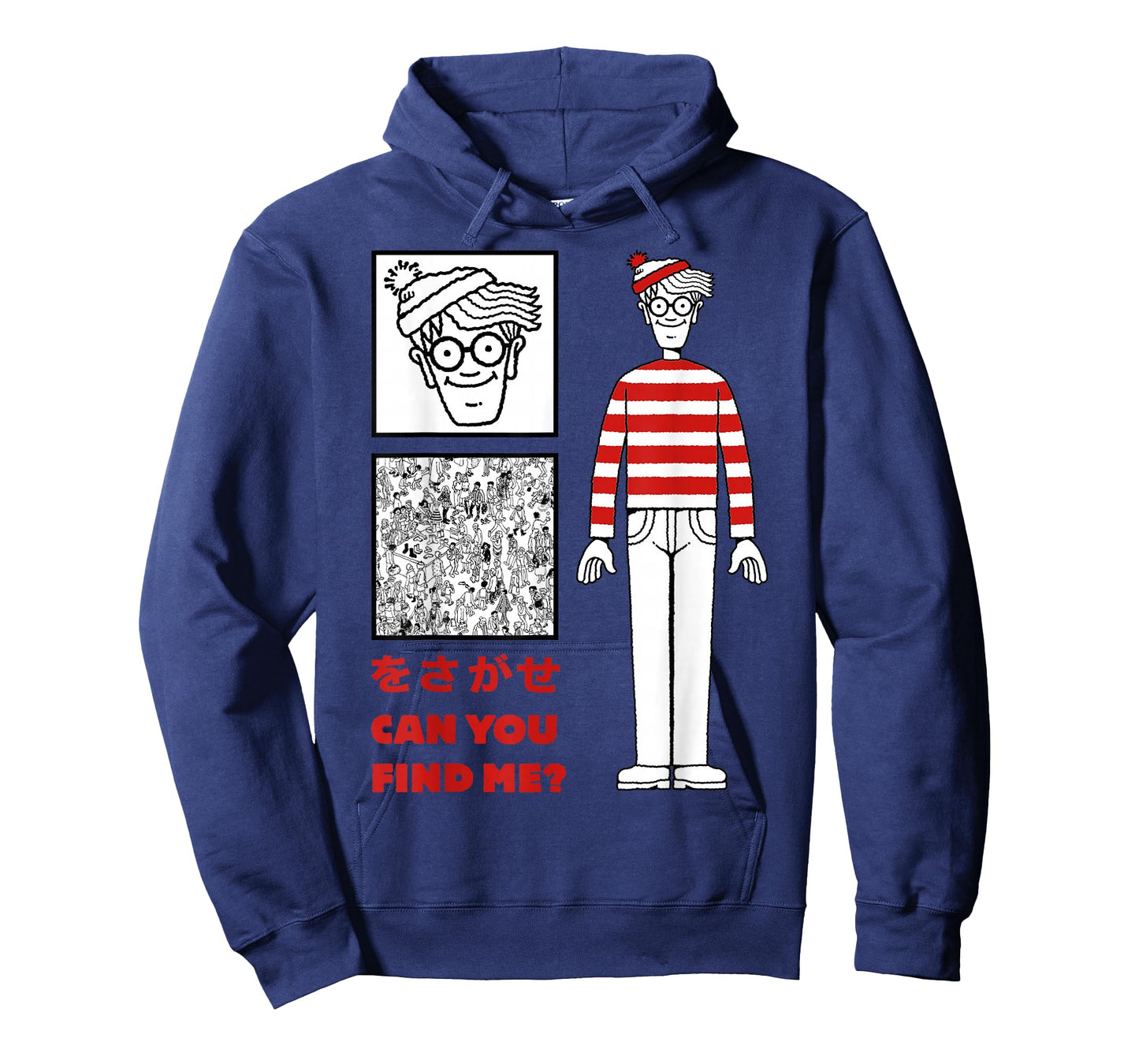 Where's Waldo Can You Find Me Kanji Poster Graphic T-Shirt T-Shirt
