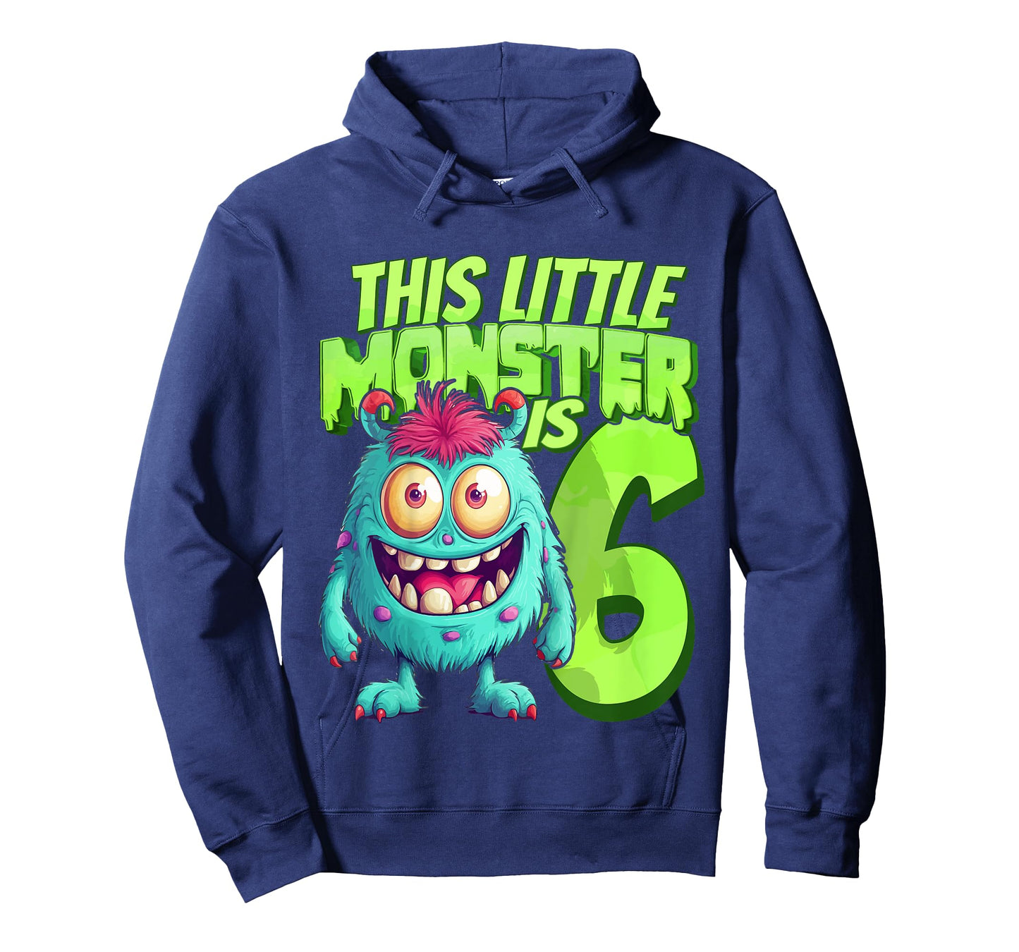 This Little Monster Is 6 - Six Years - 6th Birthday T-Shirt