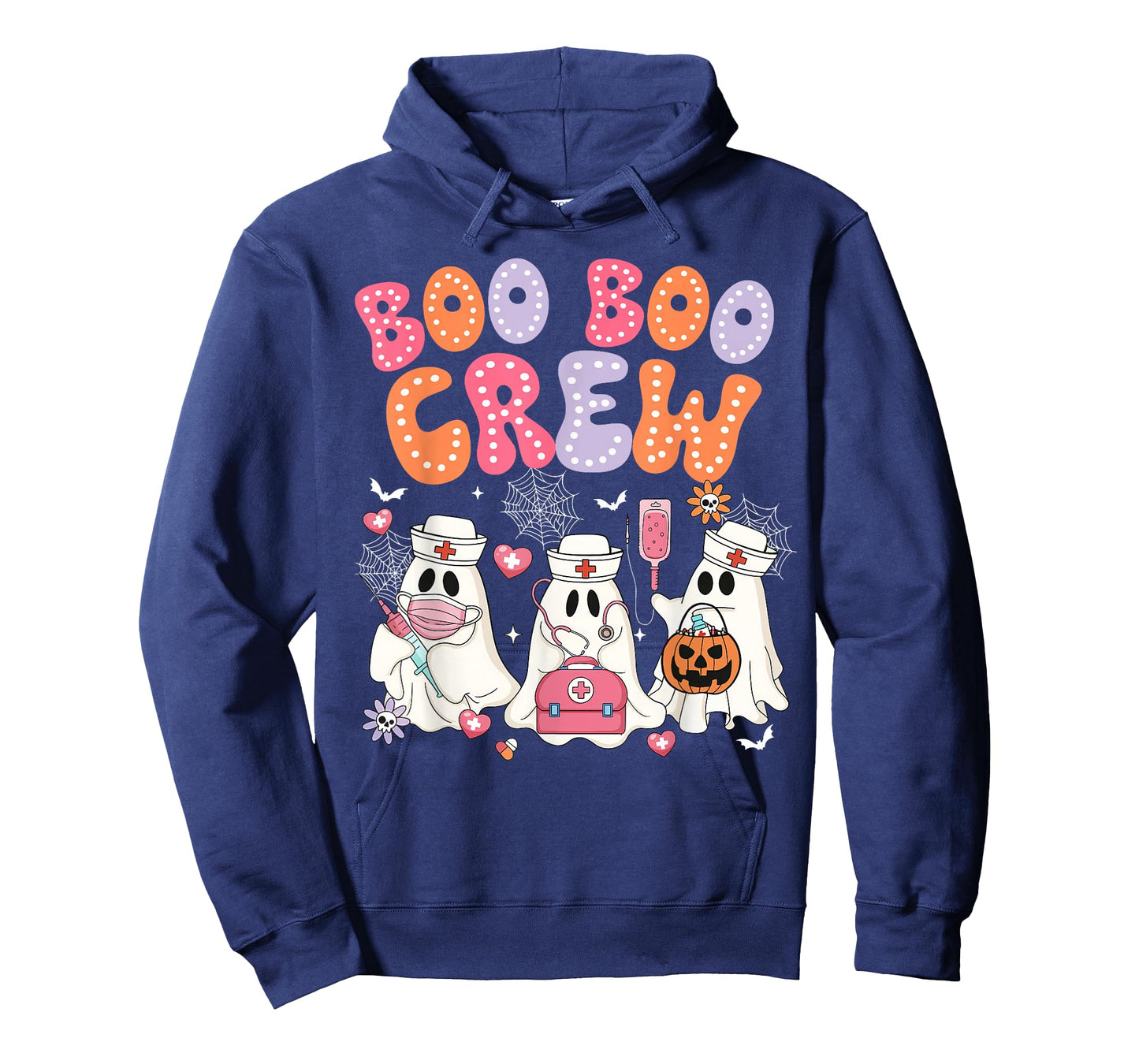 Groovy Boo Boo Crew Nurse Funny Ghost Halloween Team Custome T-Shirt
