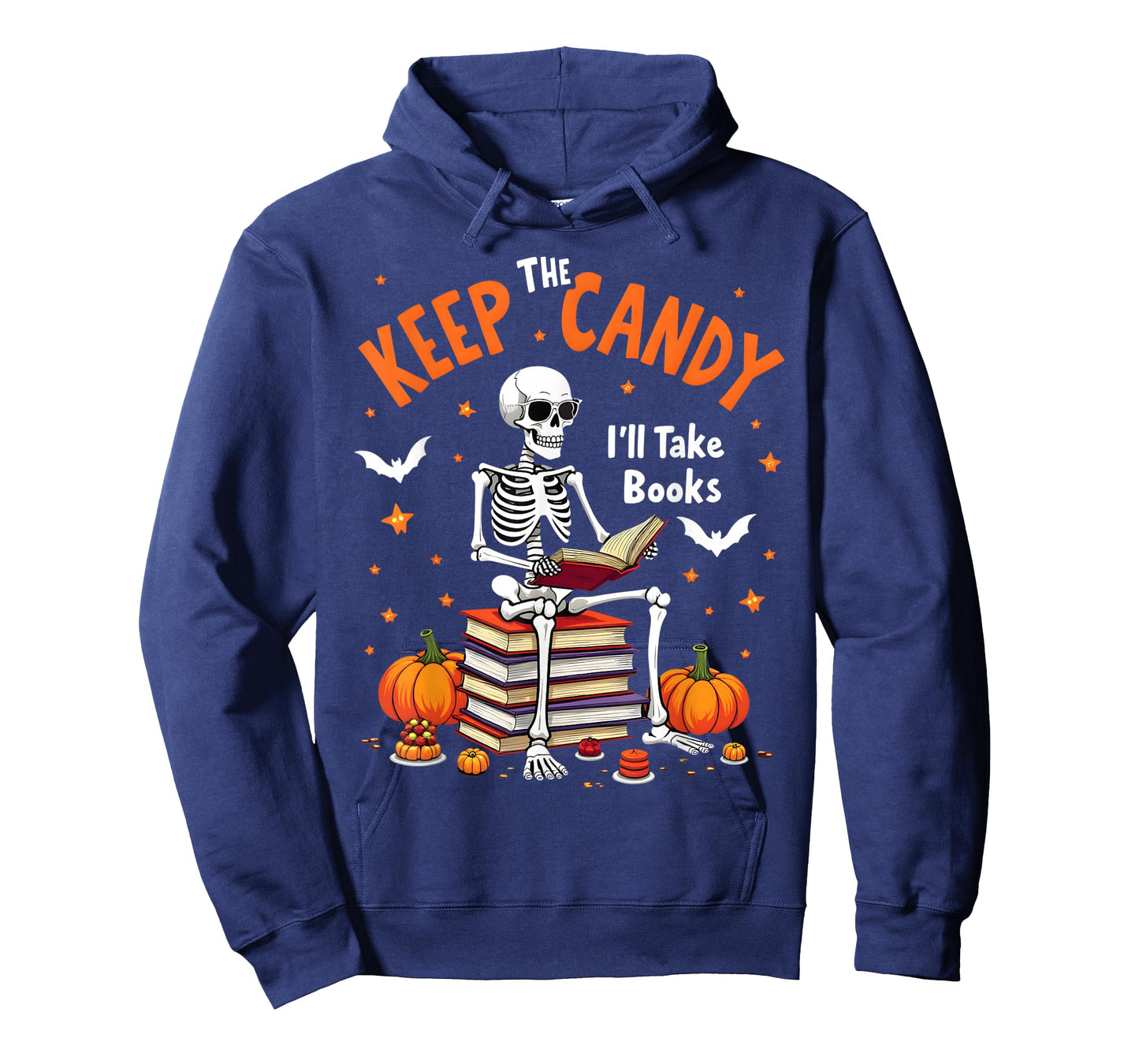 Keep The Candy I'll Take Books Skeleton T-Shirt