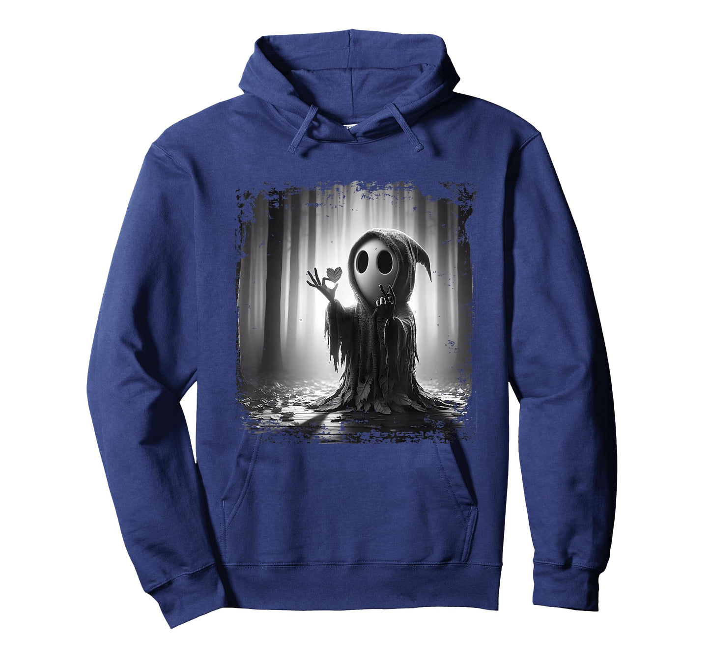 Scary Face Horror Poster Halloween Ghost Heart Shape Finger T-Shirt