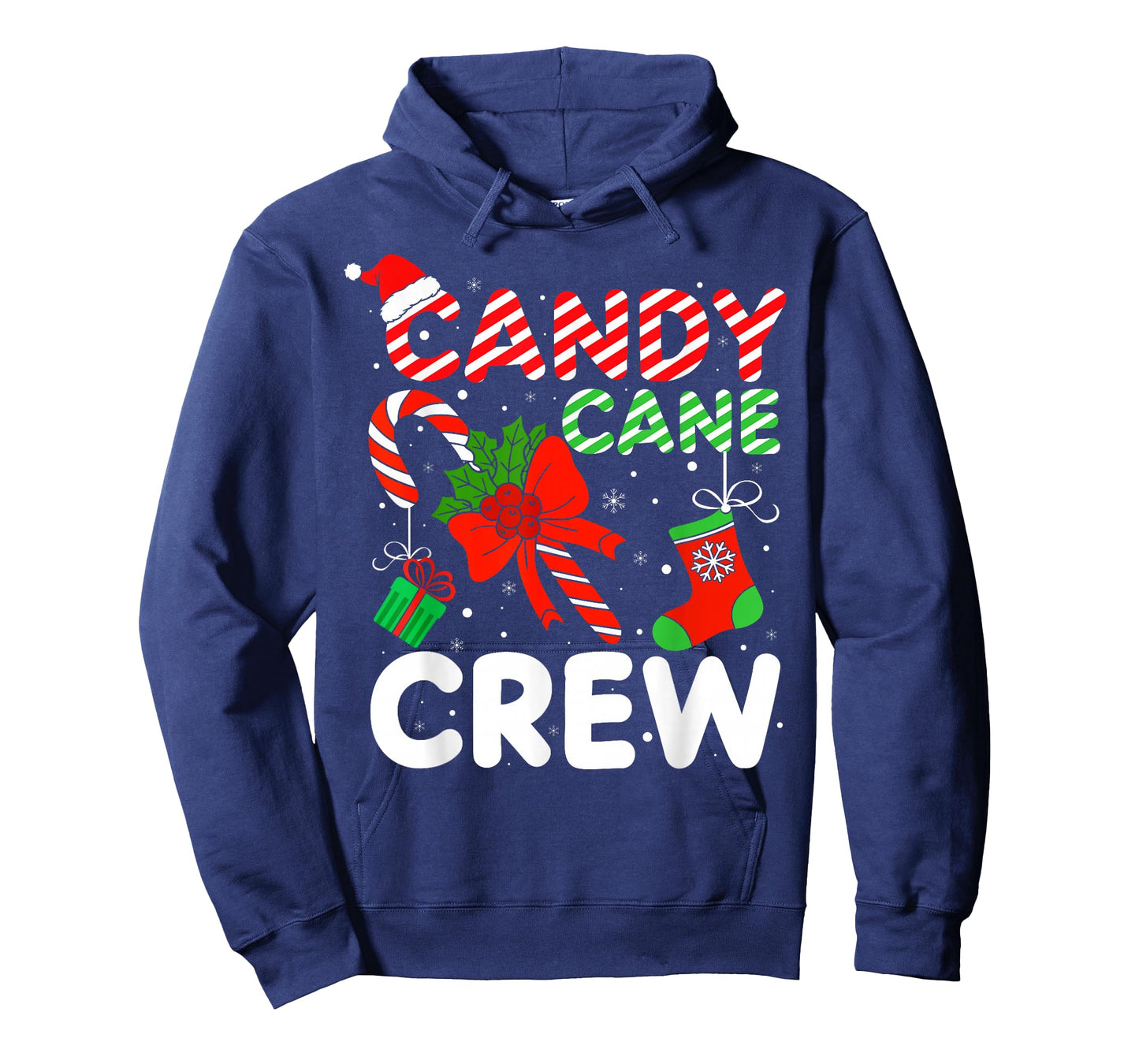 Candy Cane Crew Christmas Funny Xmas Matching Family Pajamas T-Shirt