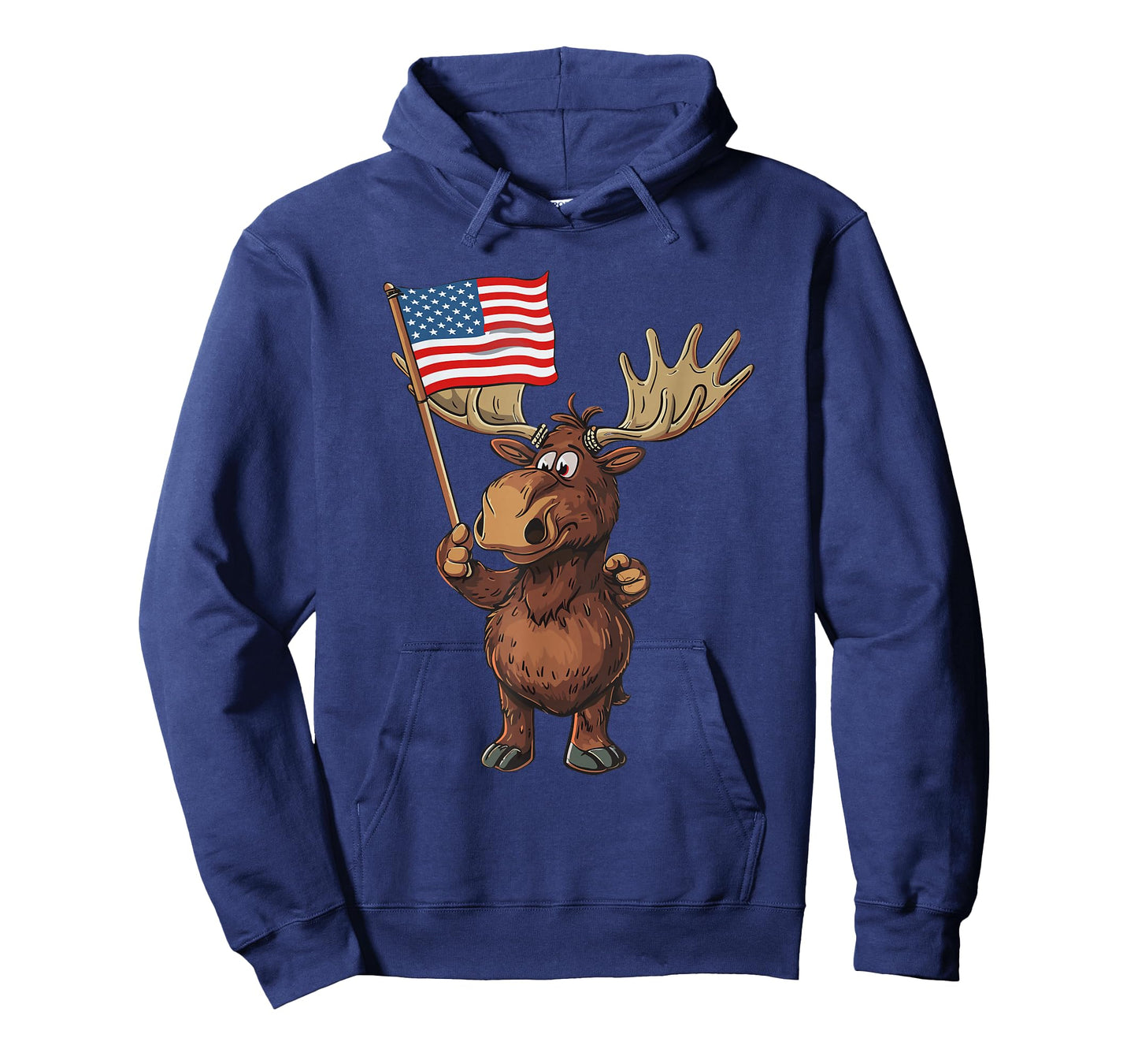Moose Patriotic 4th Of July USA American Flag T-Shirt
