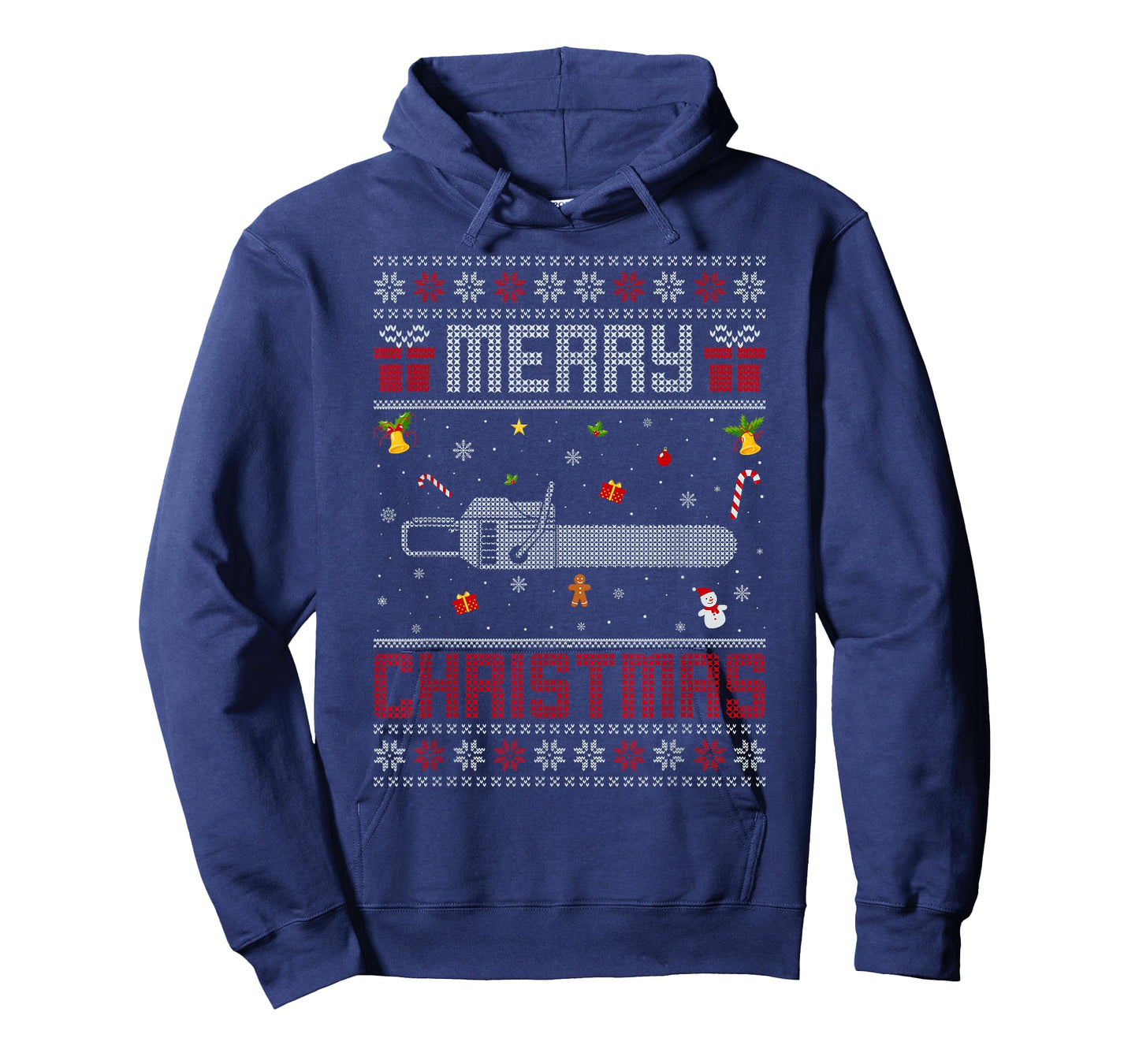 Ugly Chainsaw Christmas Decoration Funny Ugly Xmas Sweater T-Shirt