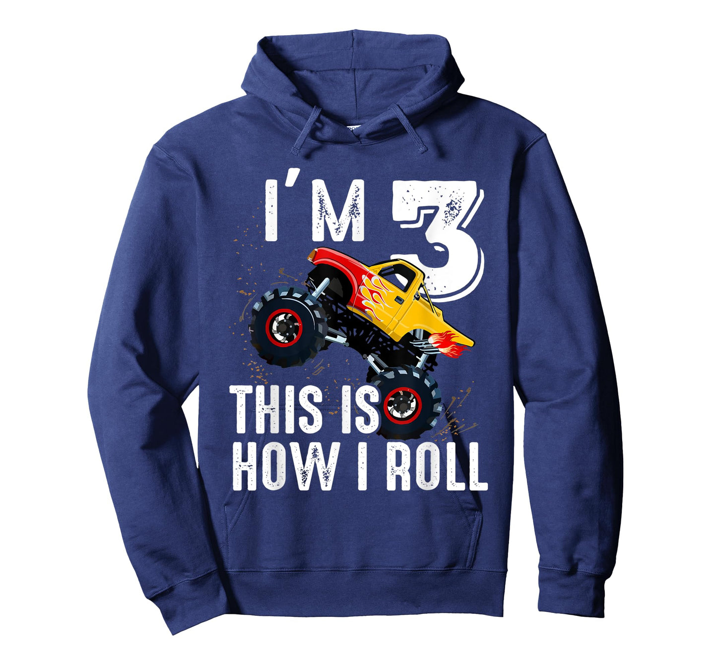 Kids funny monster truck I'm 3rd This Is How I Roll Shirt