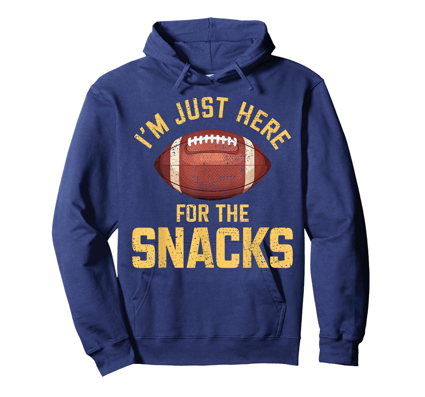 Funny I'm Just Here For The Snacks Football T-Shirt
