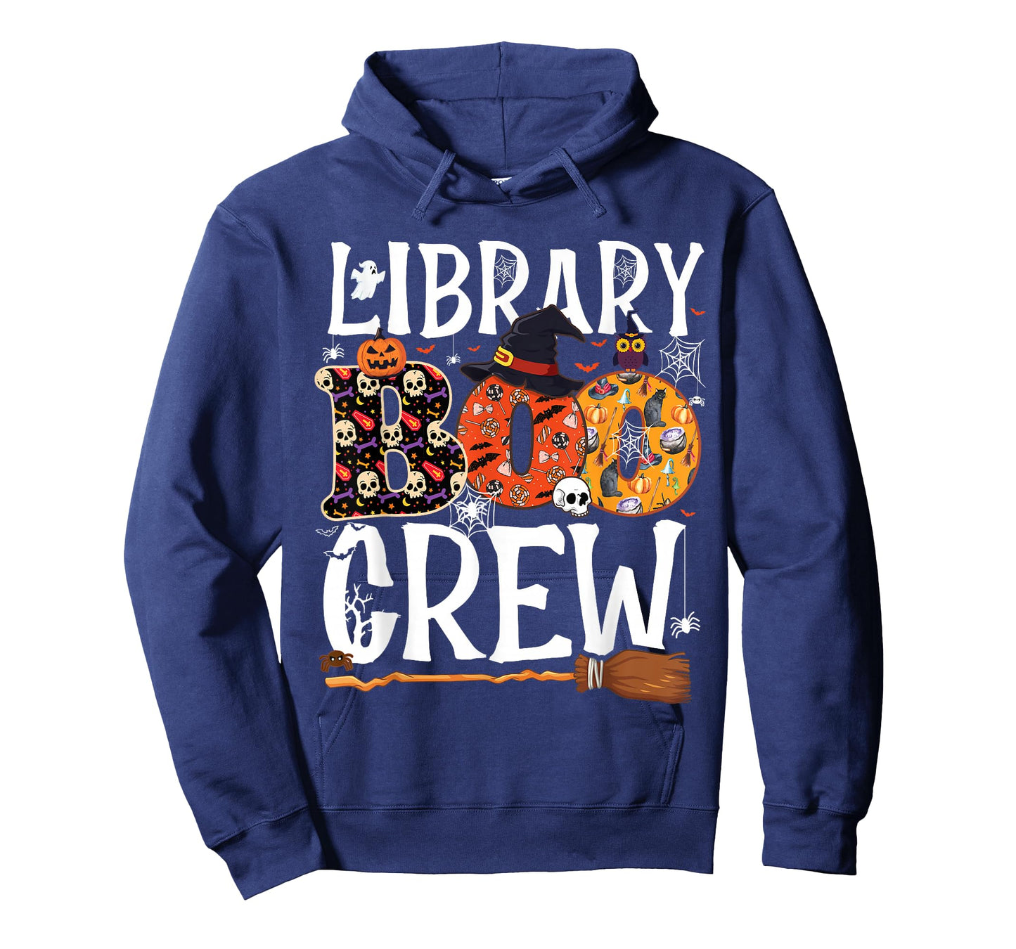 Library Boo Crew Ghost Spooky Halloween Costume Librarian T-Shirt