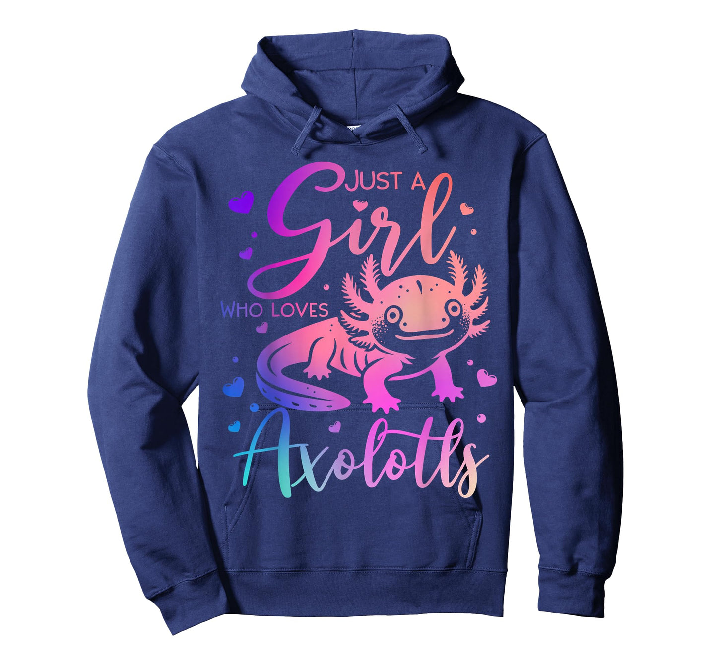 Just a Girl Who Loves Axolotls Cute Axolotl Kawaii Kids T-Shirt