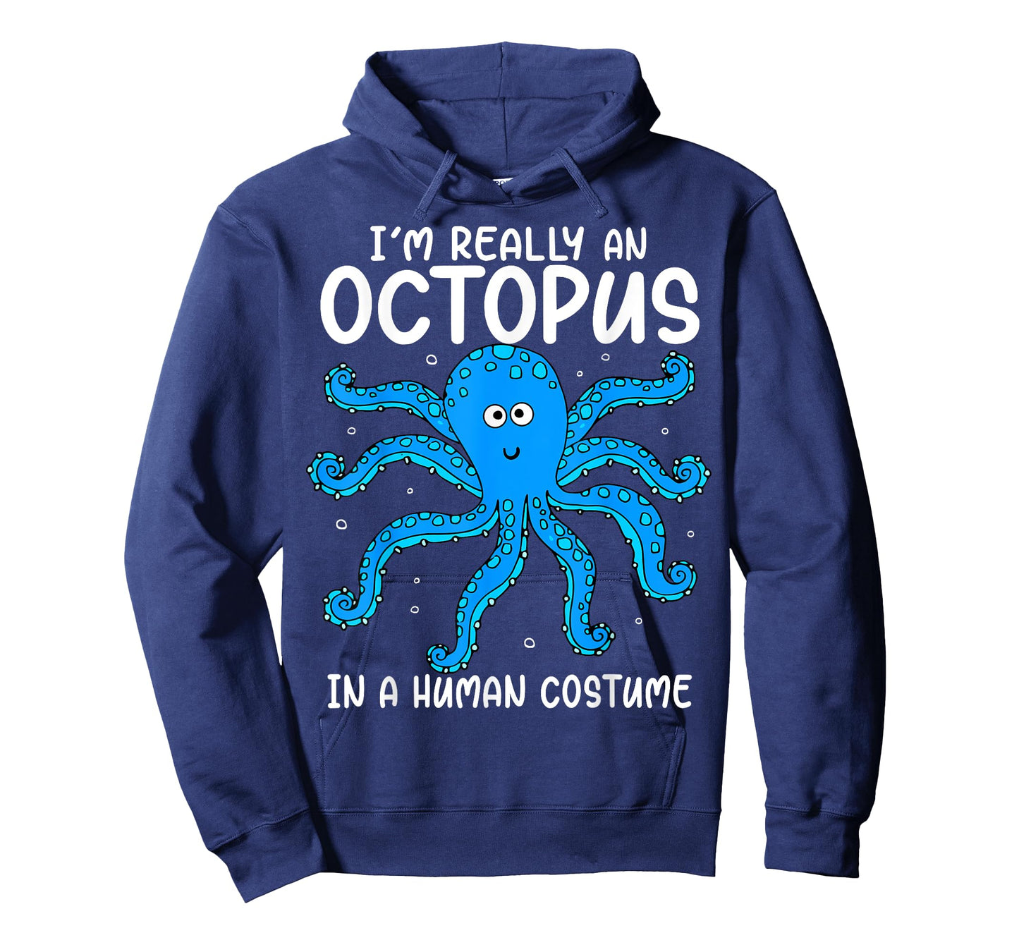 Funny Im Really an Octopus in a Human Costume Kids Halloween T-Shirt