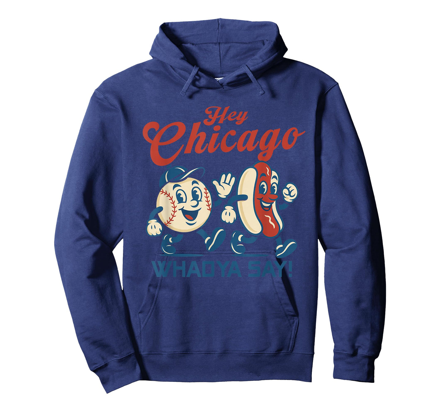 Hey Chicago Whadya Say Hot Dog Baseball Graphic T-Shirt
